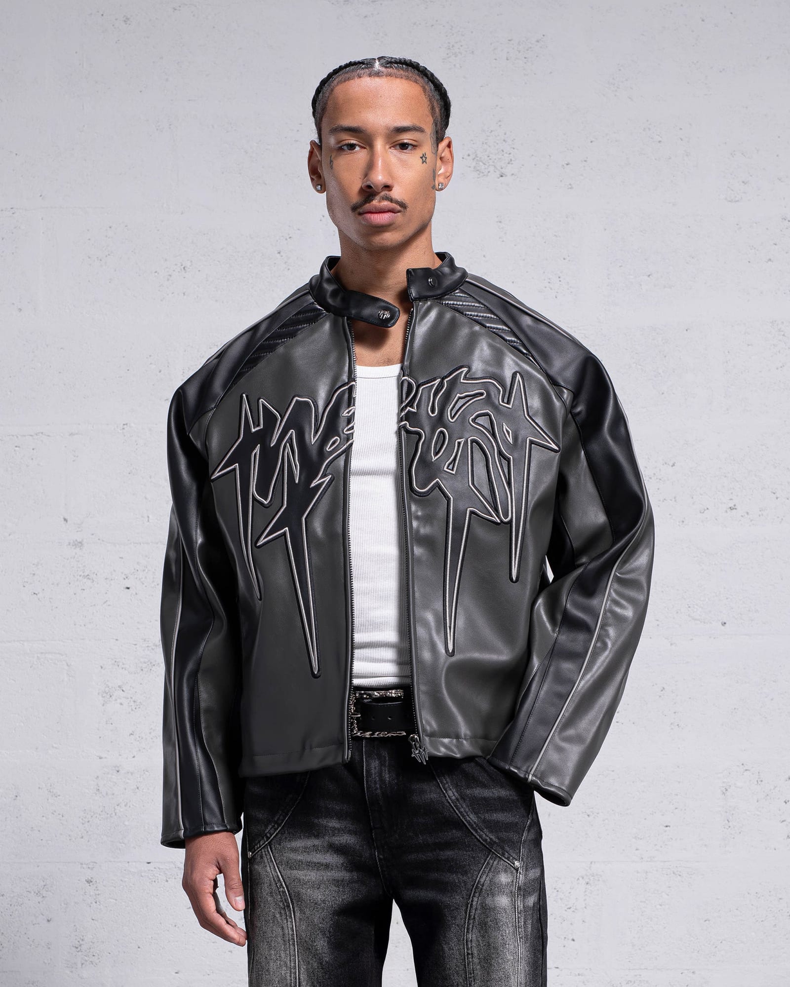 Obsidian Vegan Leather Jacket