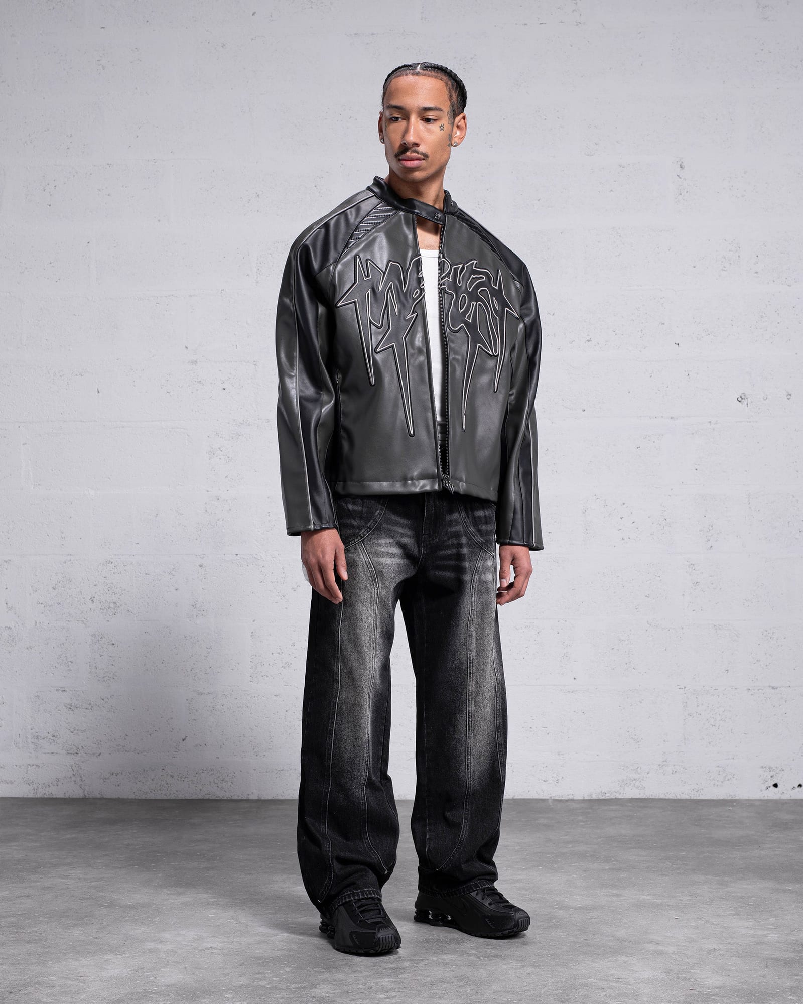 Obsidian Vegan Leather Jacket