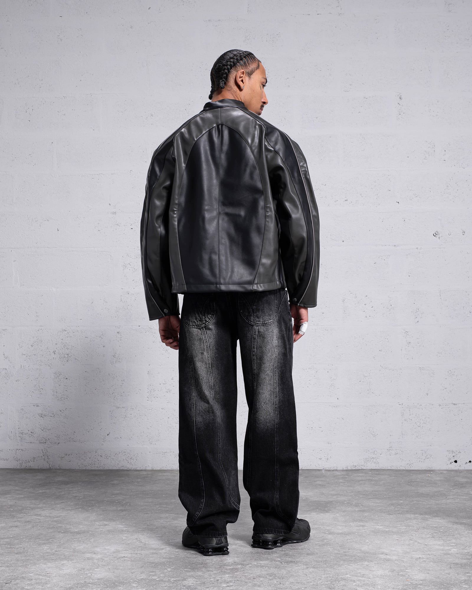 Obsidian Vegan Leather Jacket