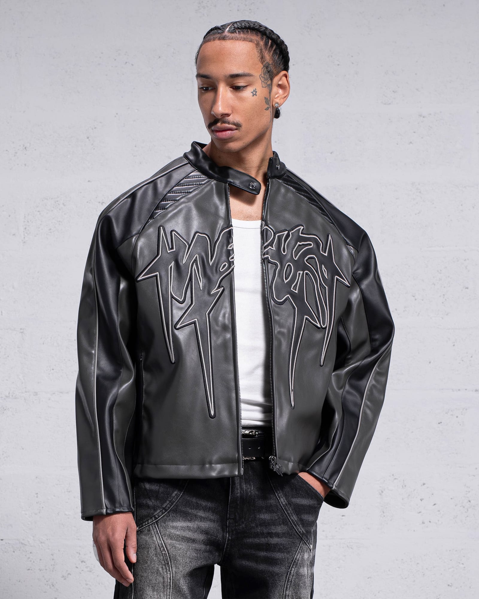 Obsidian Vegan Leather Jacket