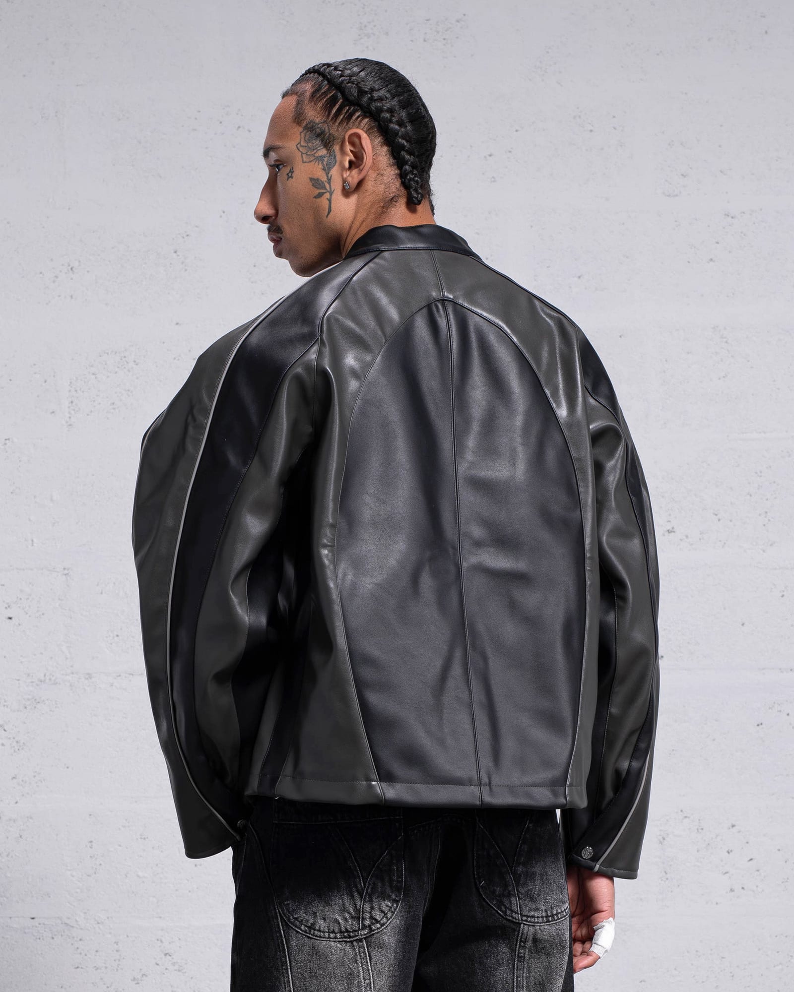 Obsidian Vegan Leather Jacket