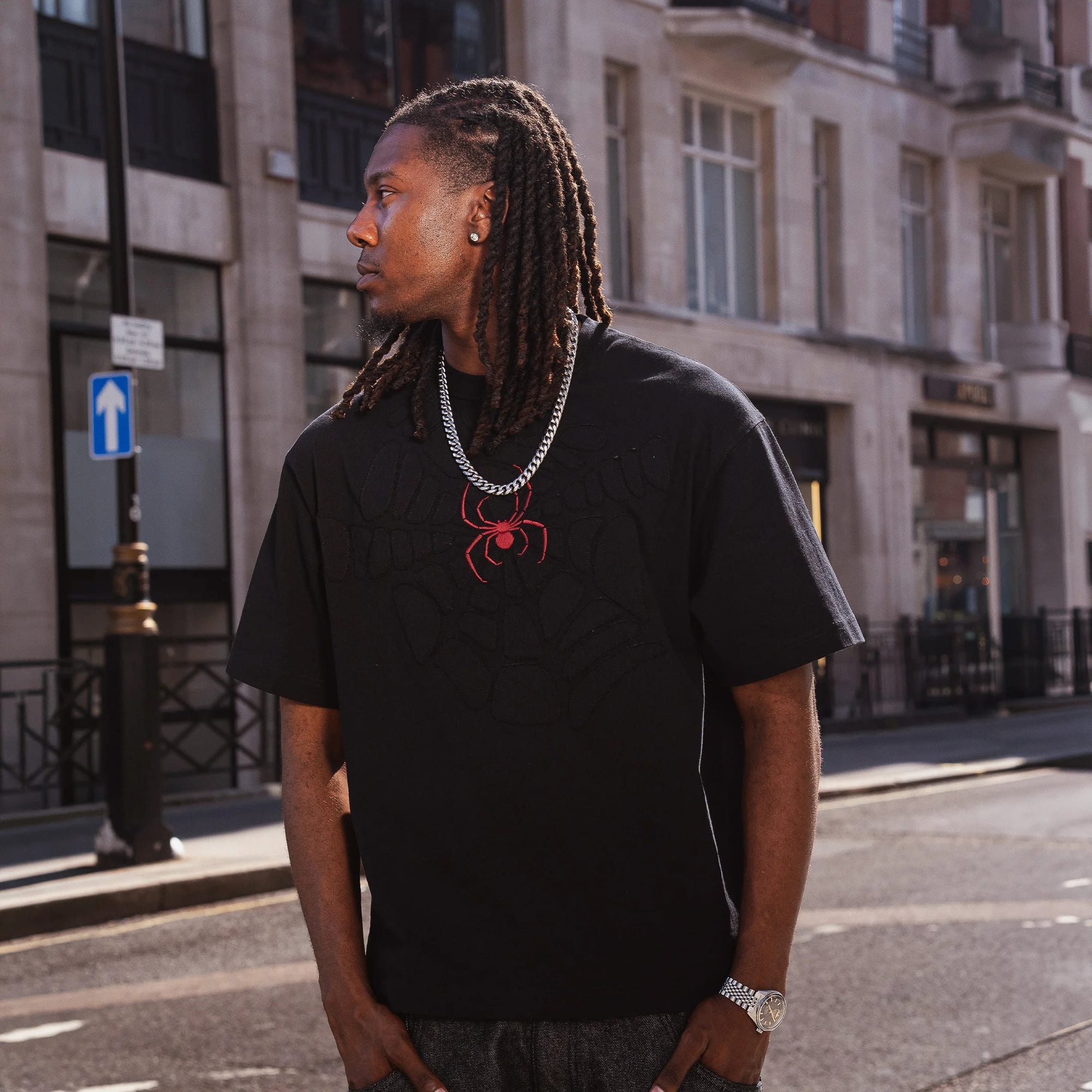 Spiderweb v2" T-Shirt Black