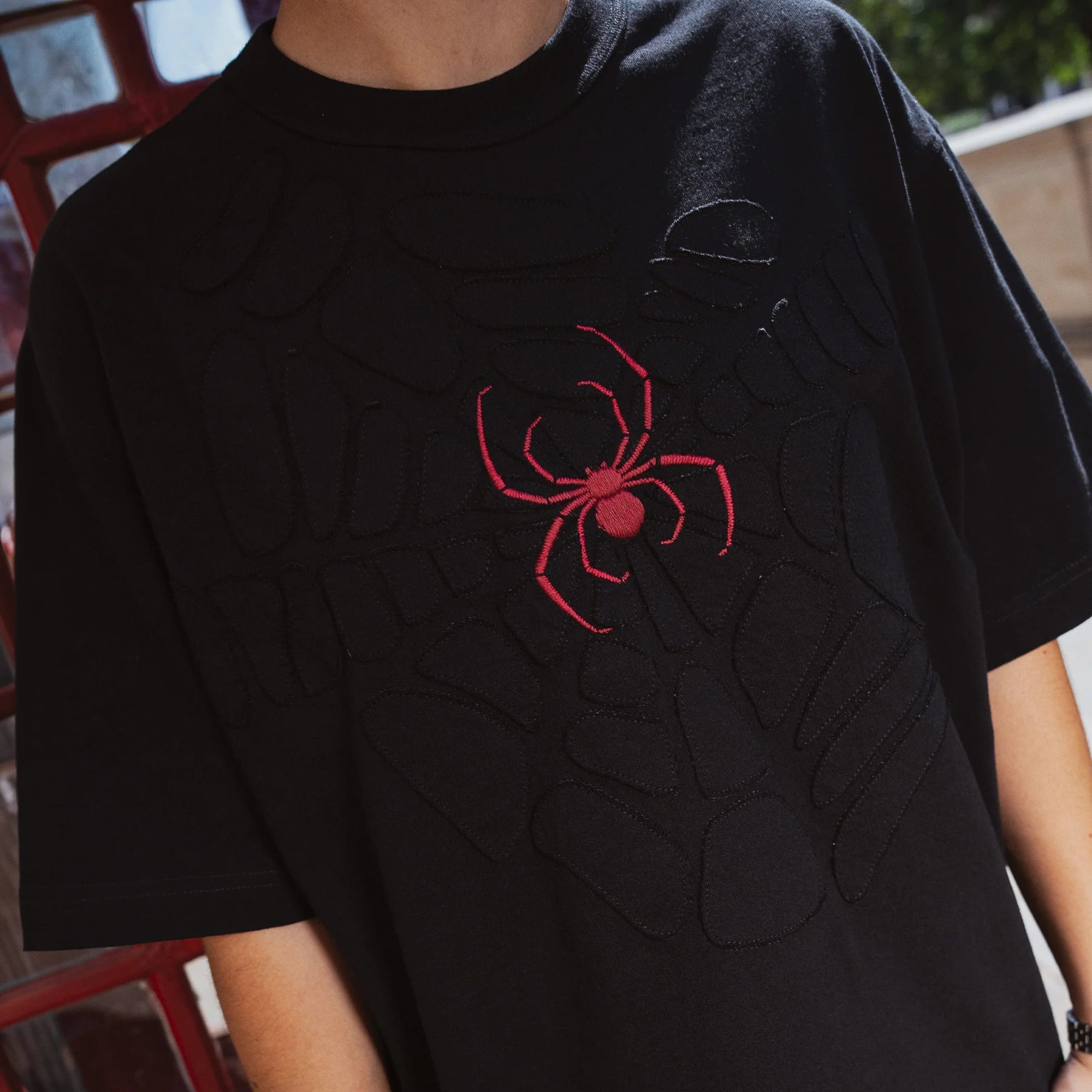 Spiderweb v2" T-Shirt Black