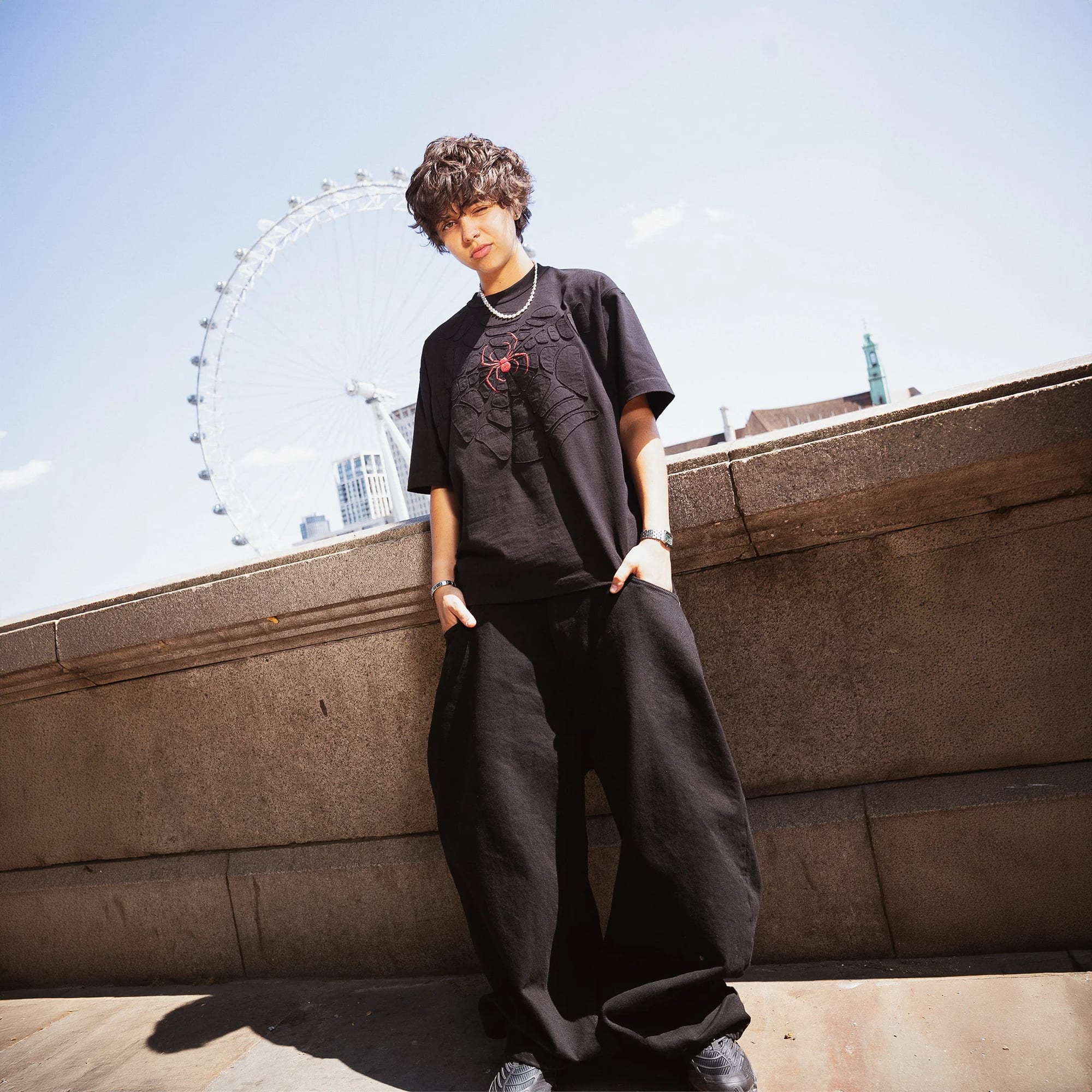 Spiderweb v2" T-Shirt Black