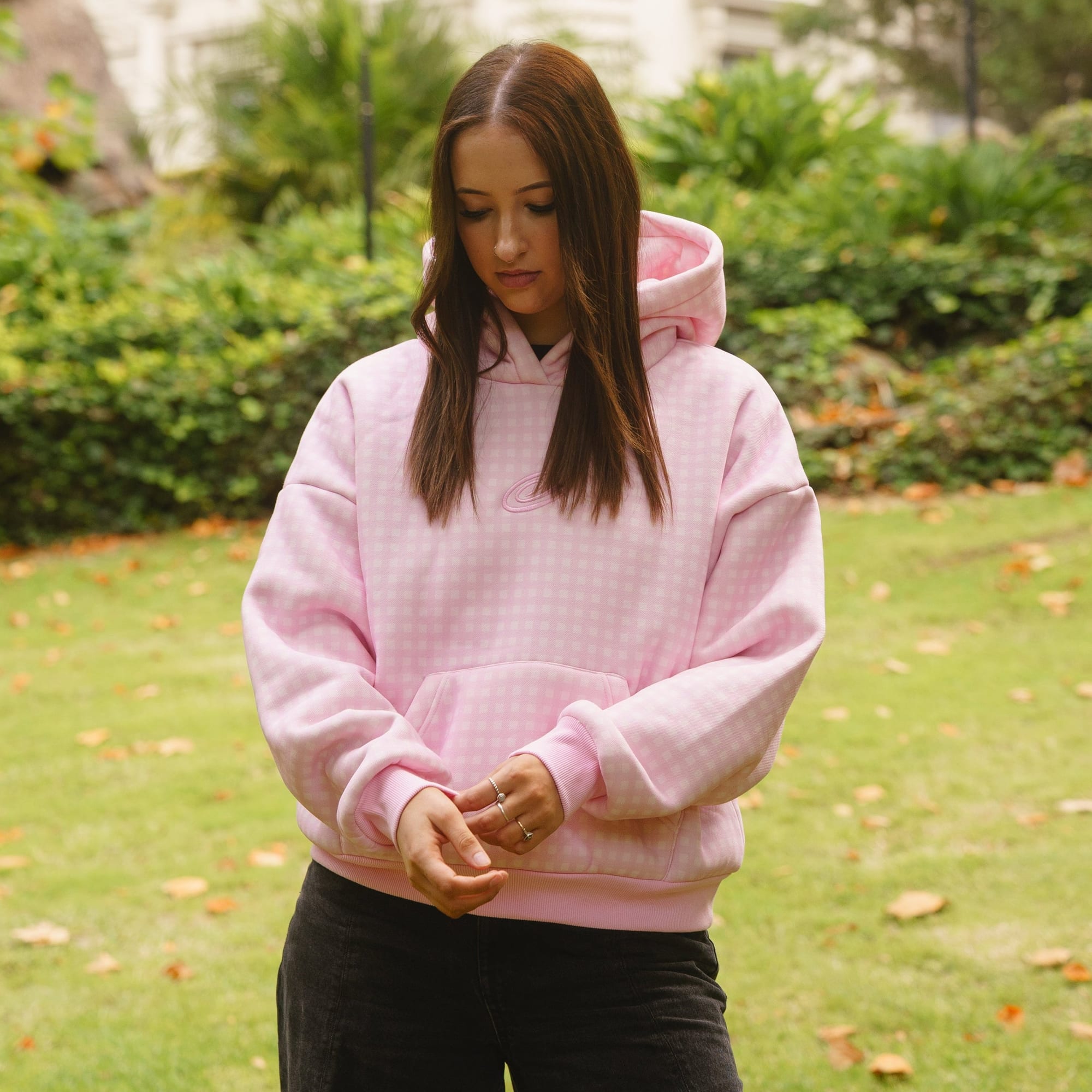 Gingham Hoodie