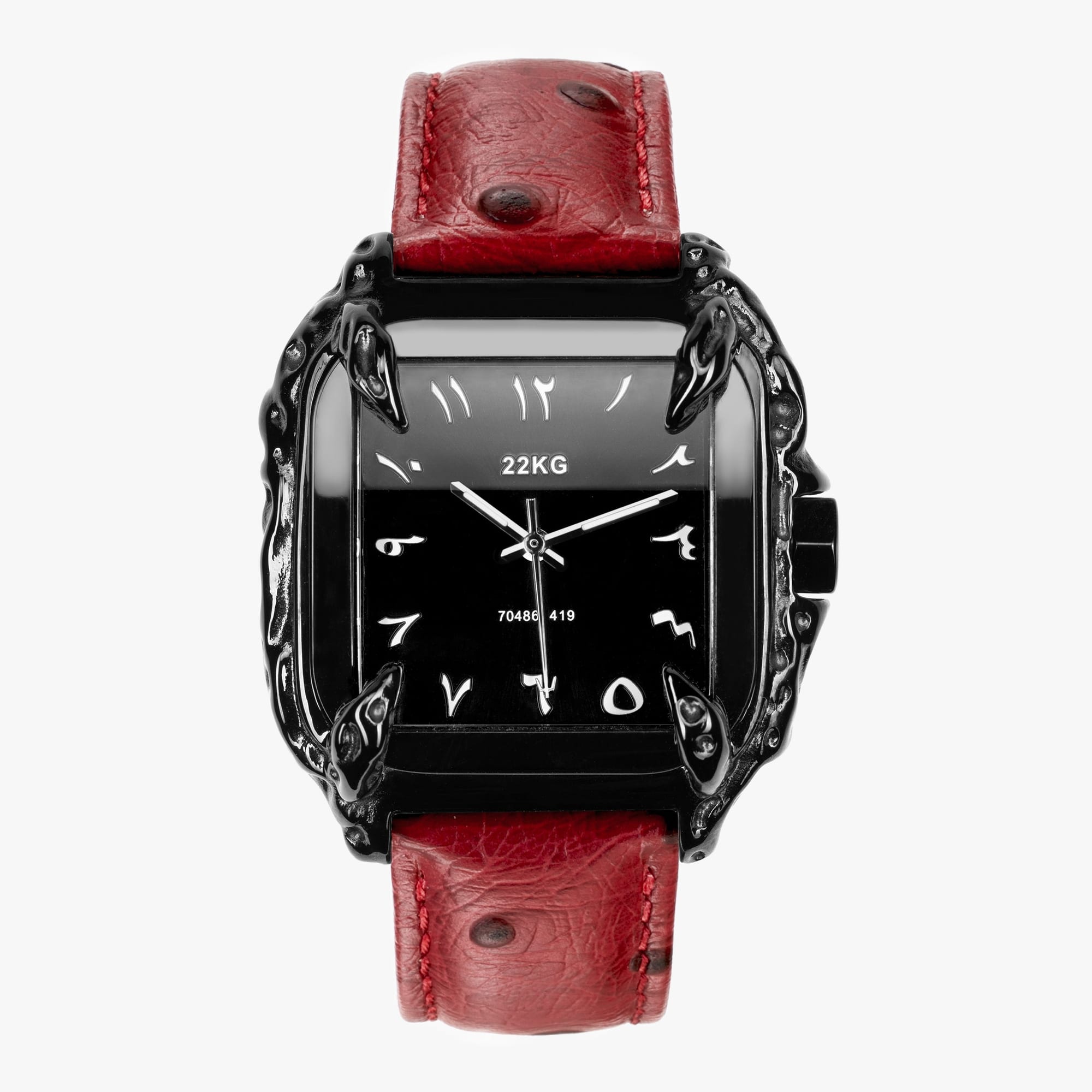 CANINE WATCH® OSTRICH SERIES - BLACK DIAL