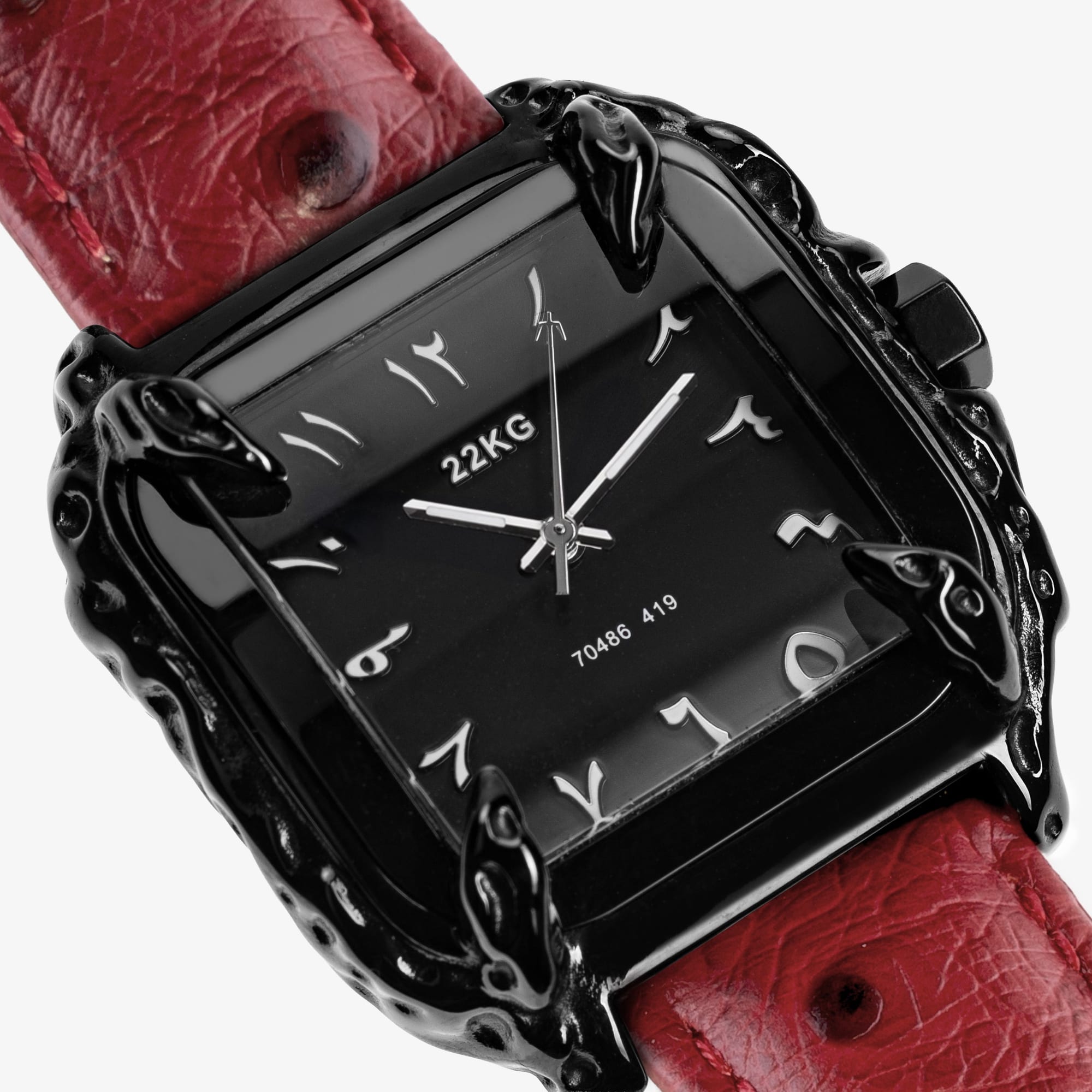 CANINE WATCH® OSTRICH SERIES - BLACK DIAL