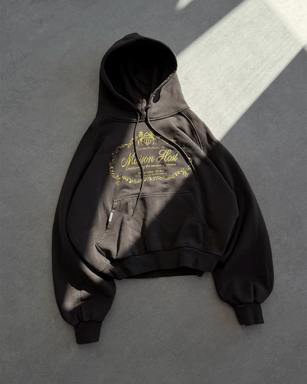 BIENVENUE HOODIE CHOCOLATE