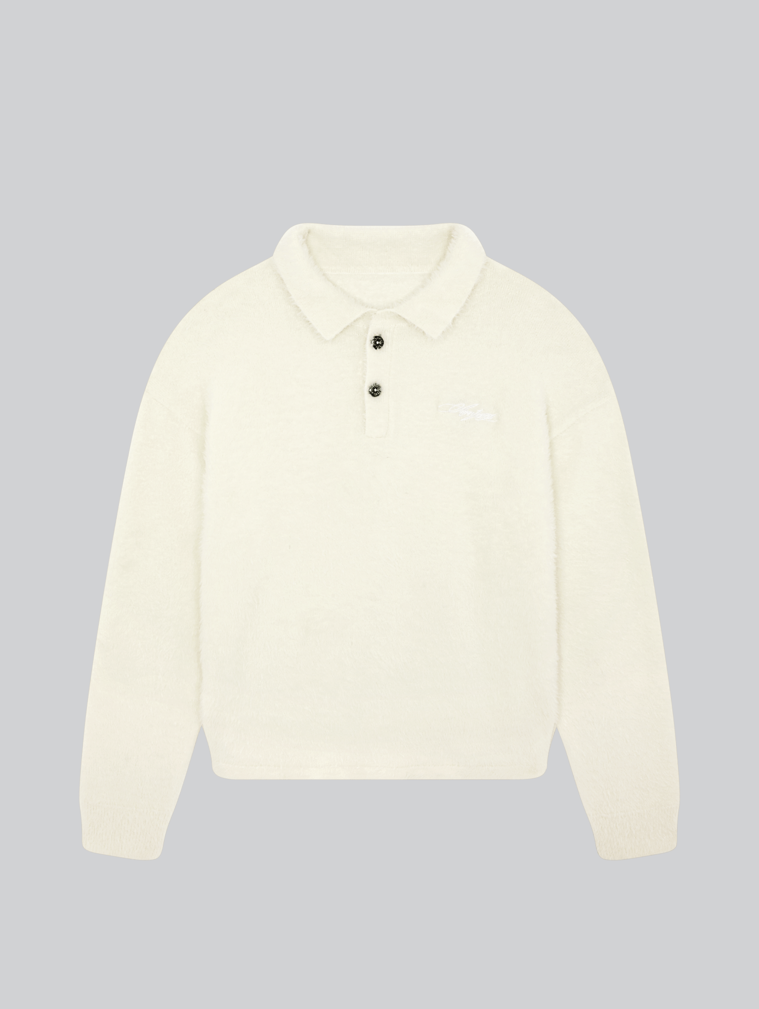 Mohair Polo Cream