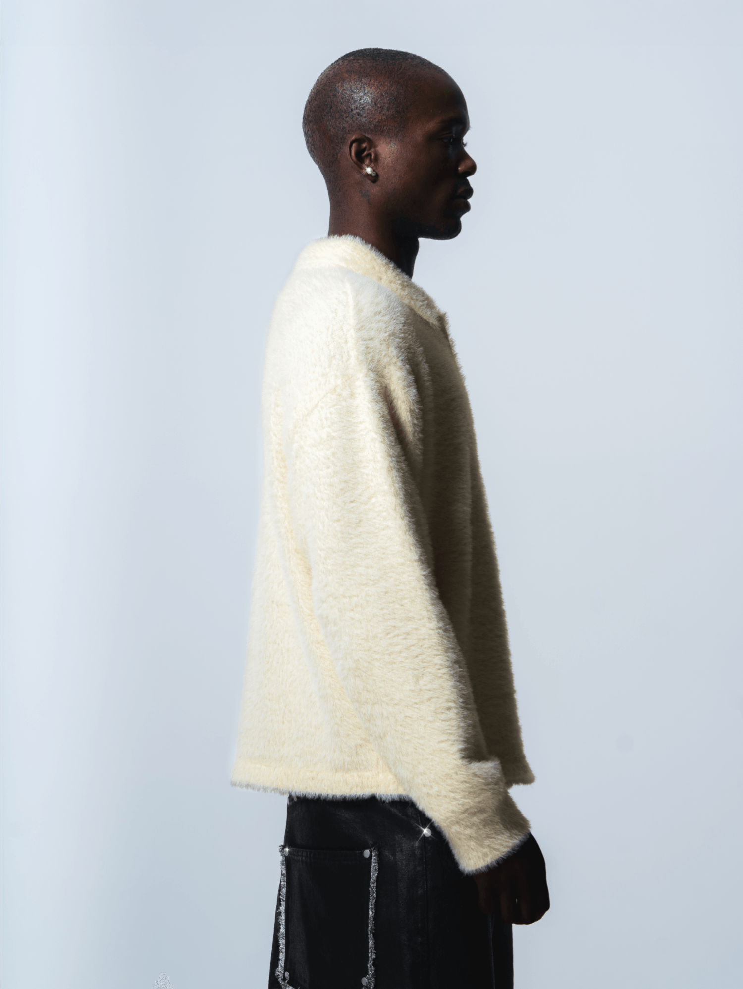 Mohair Polo Cream