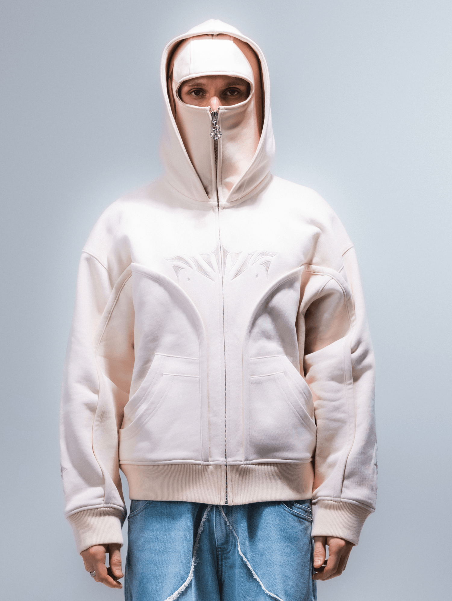 Beige Phantom Hoodie