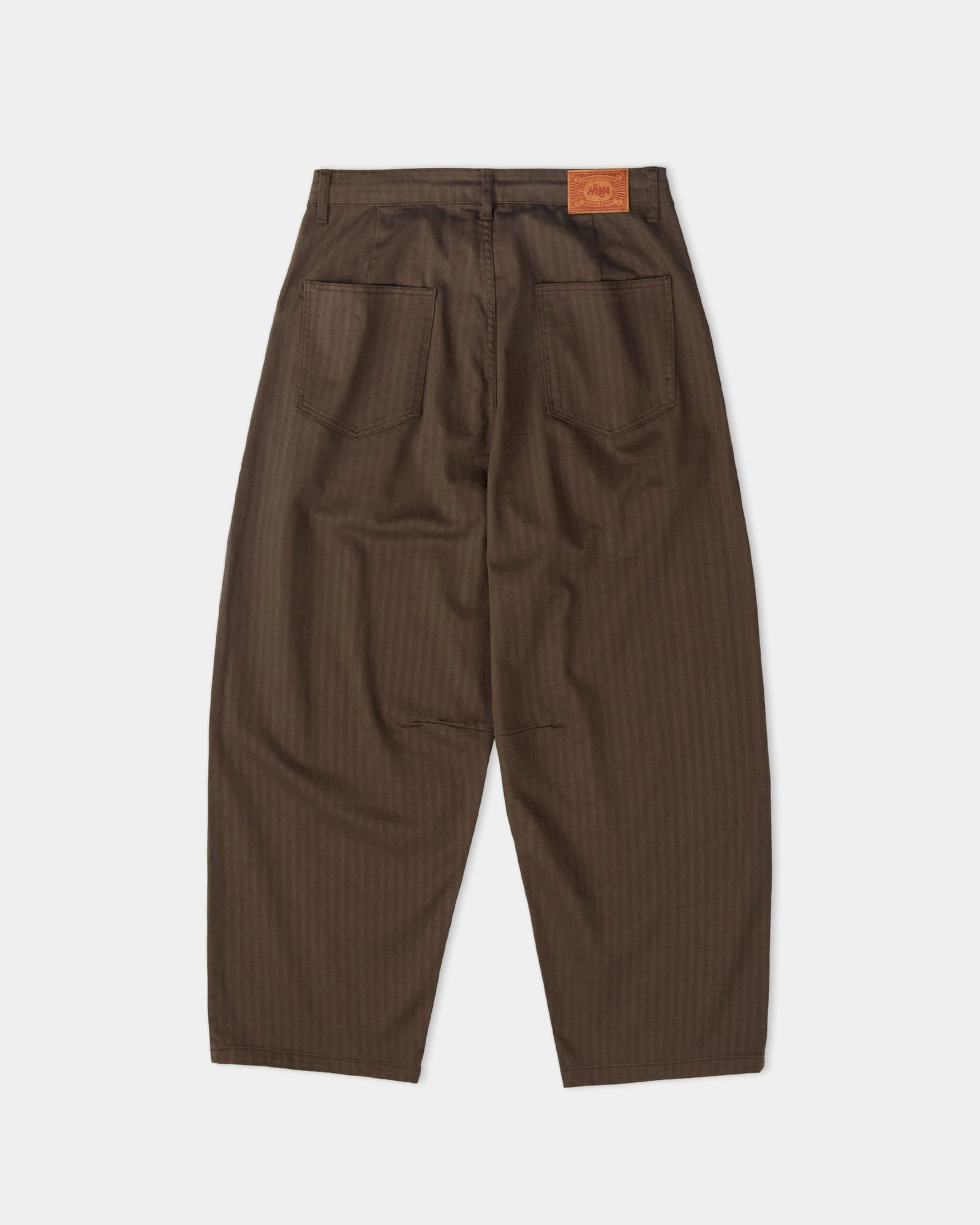 Pleated Onigiri Herringbone Pants