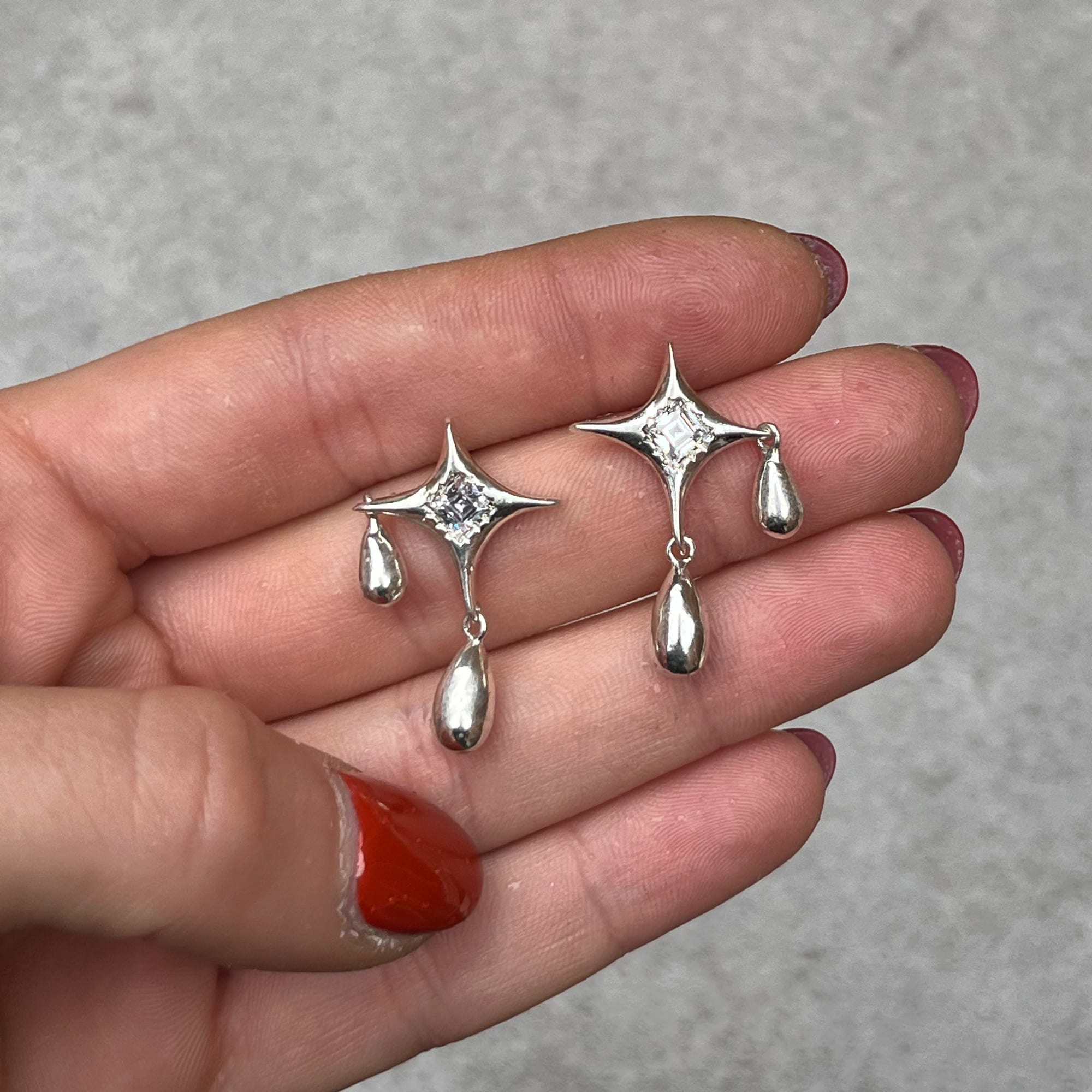 Dripping Star Earrings