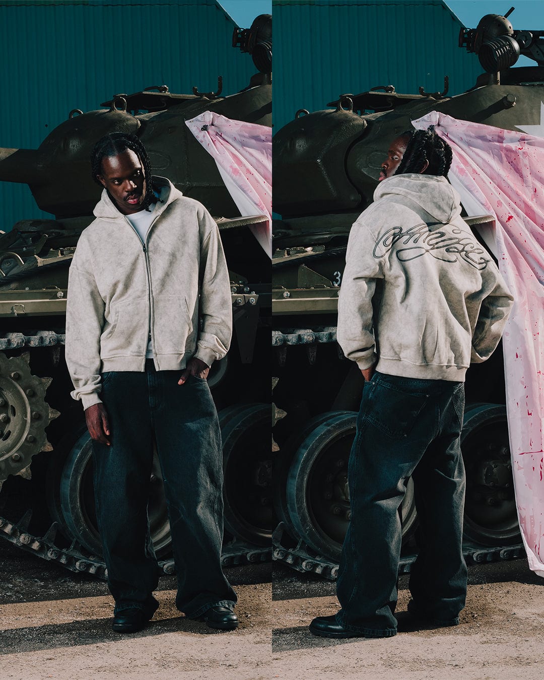 INK ZIP-HOODIE