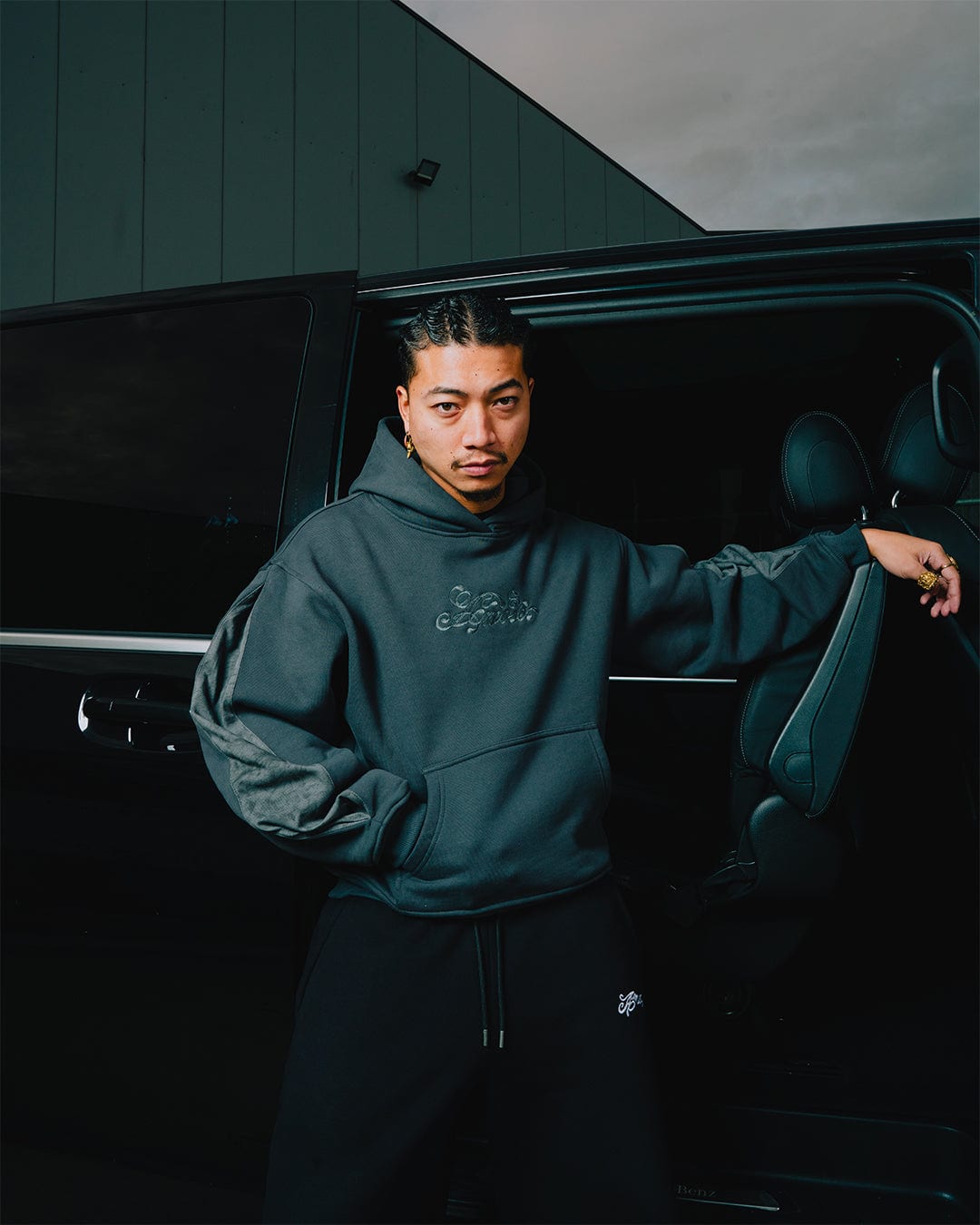 Pleated Hoodie