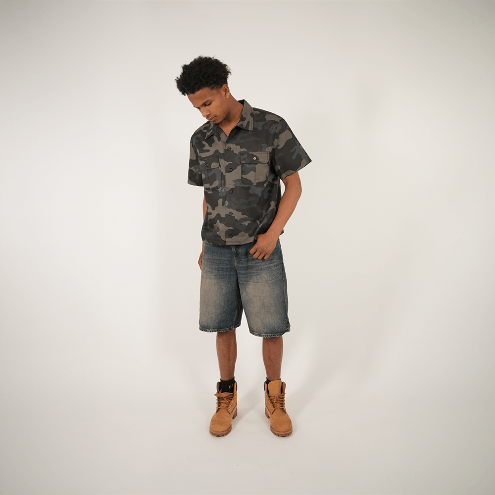 Camo Button-Up