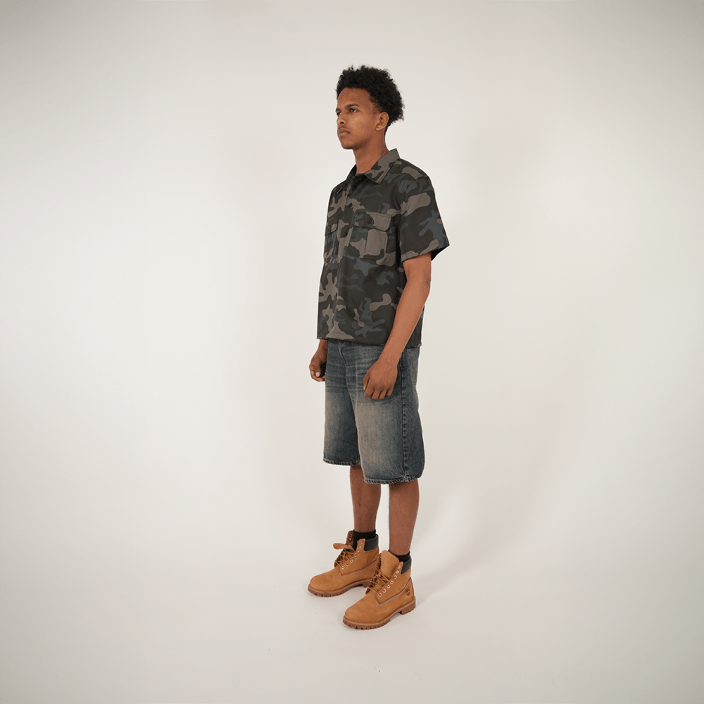 Camo Button-Up