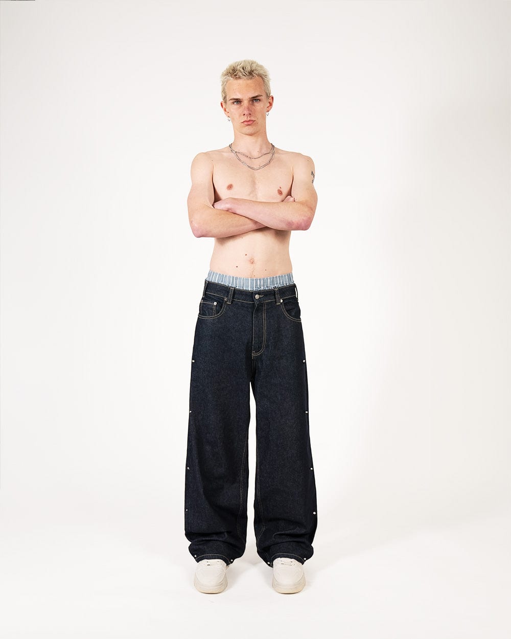Rivet Raw Denim Pants