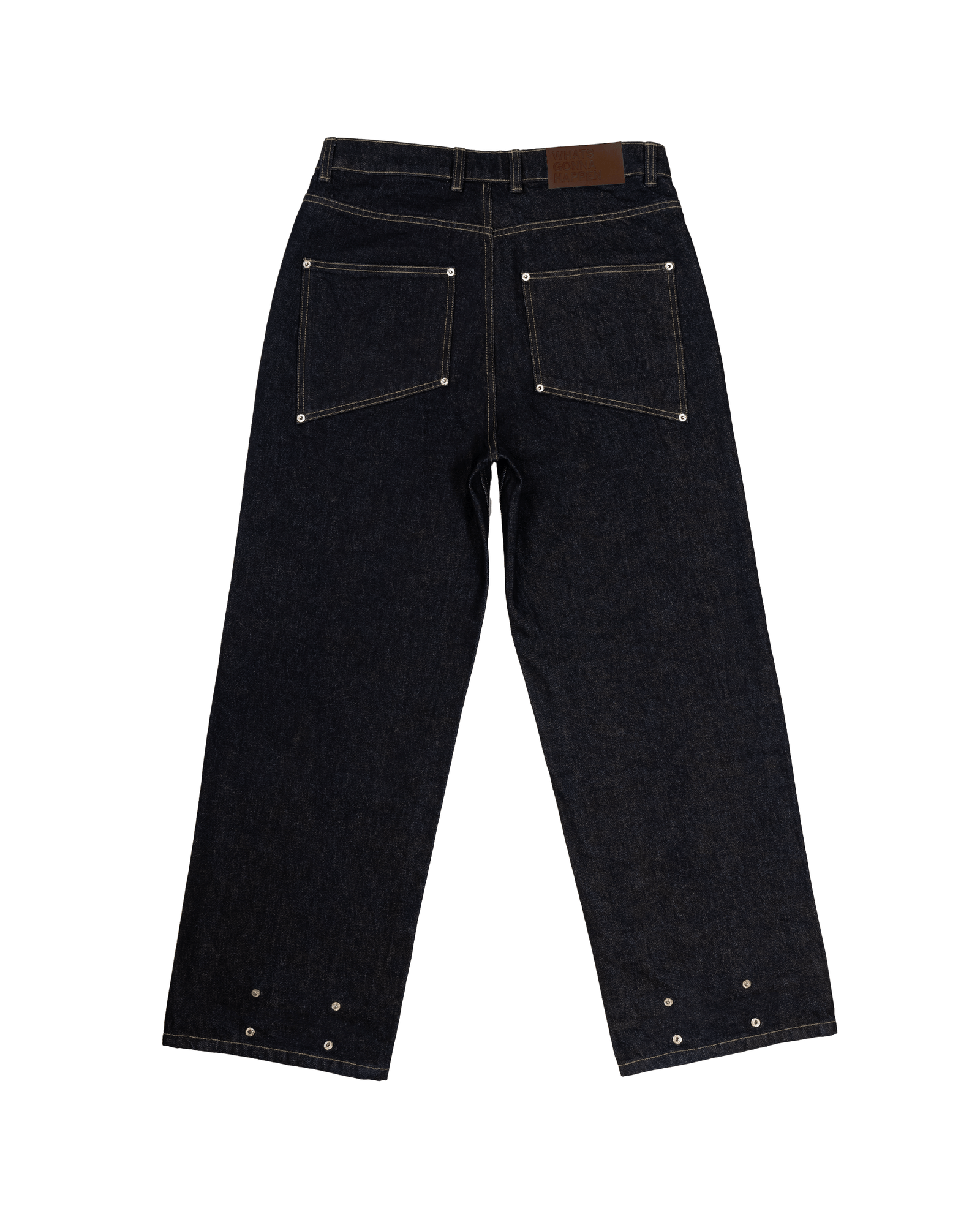 Rivet Raw Denim Pants