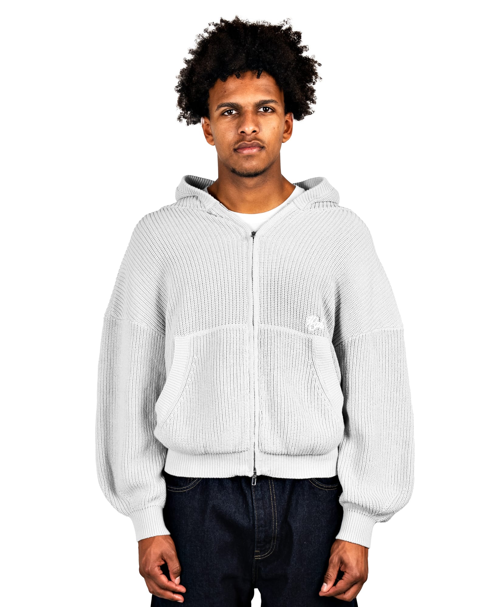 Knit Zip-Hoodie