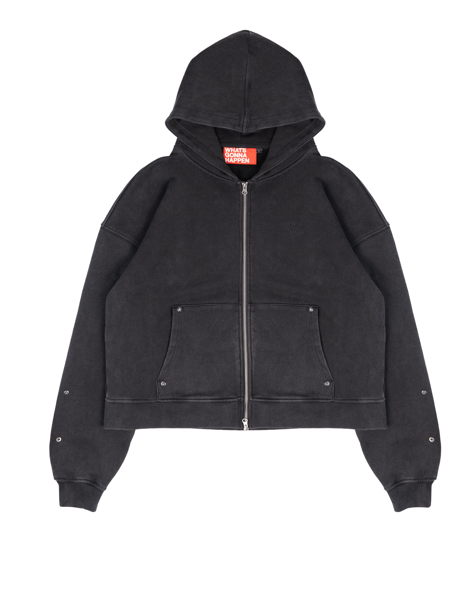 Rivet Zip-Hoodie