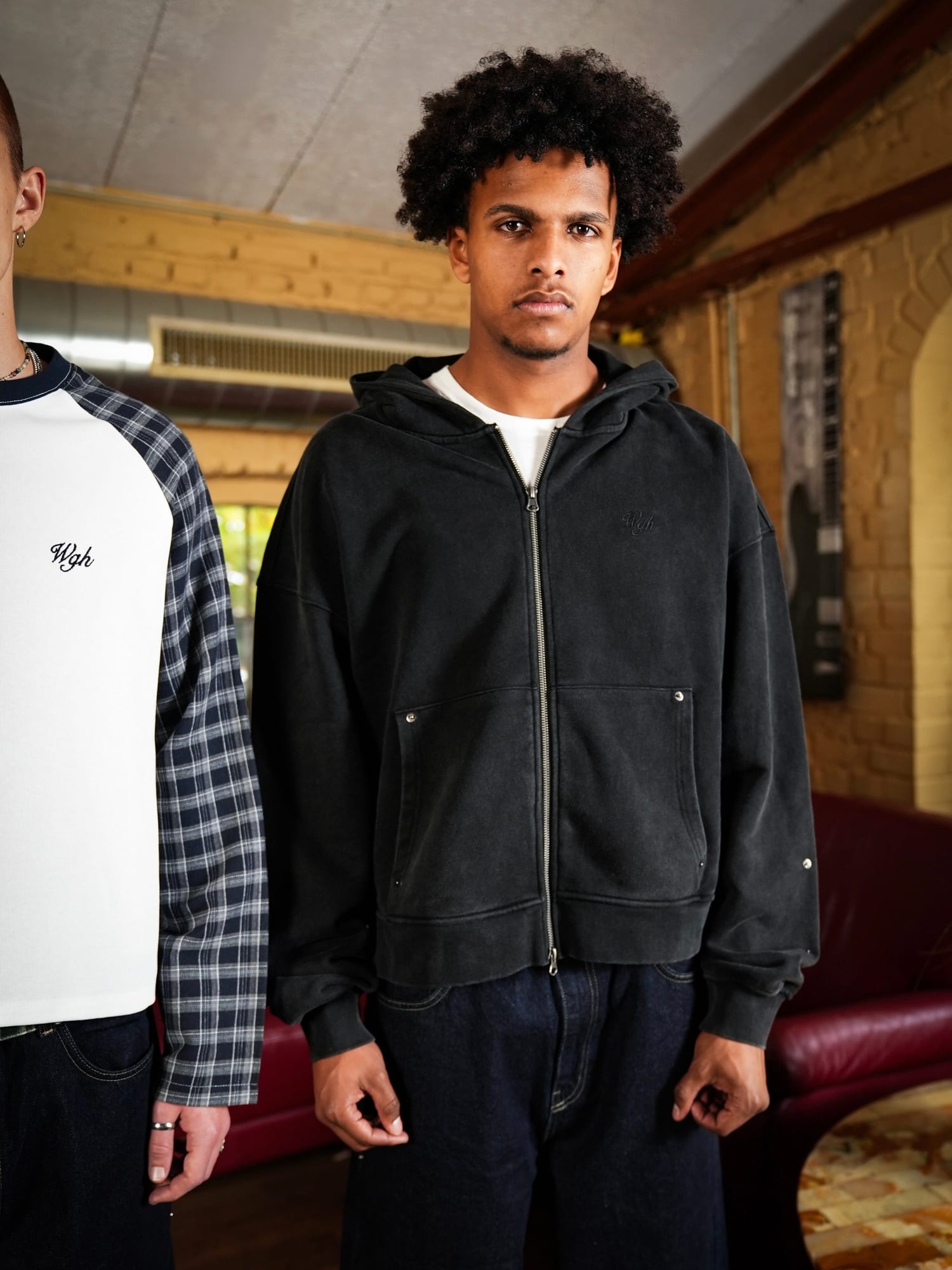 Rivet Zip-Hoodie
