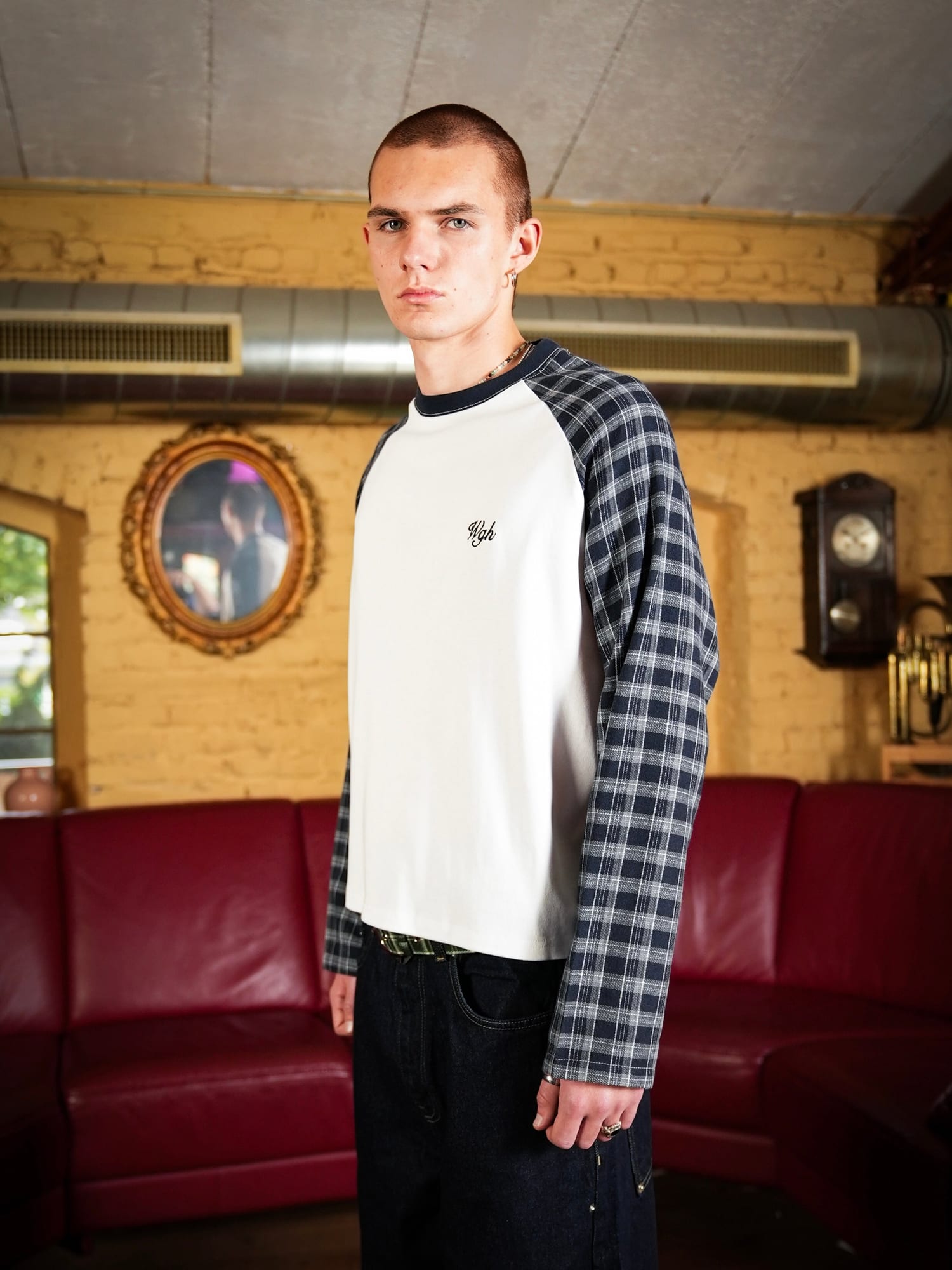 Plaid Raglan Longsleeve