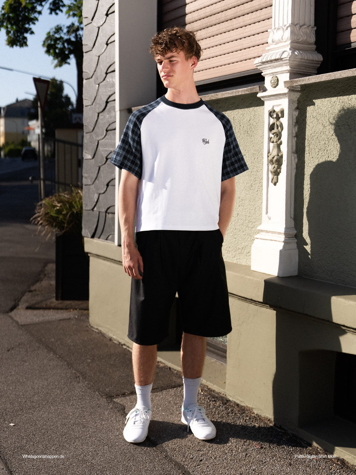 Plaid Raglan Tee