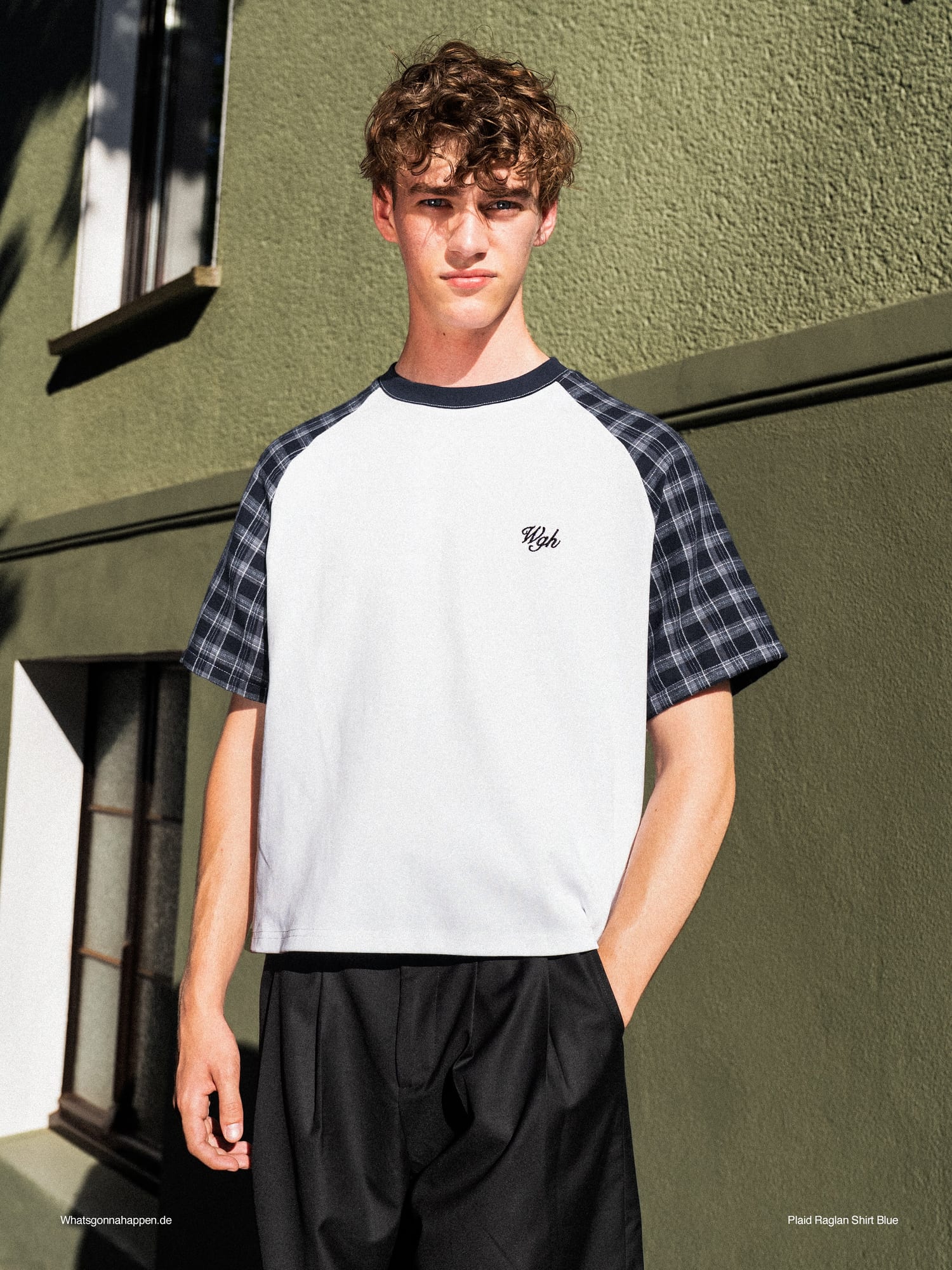 Plaid Raglan Tee