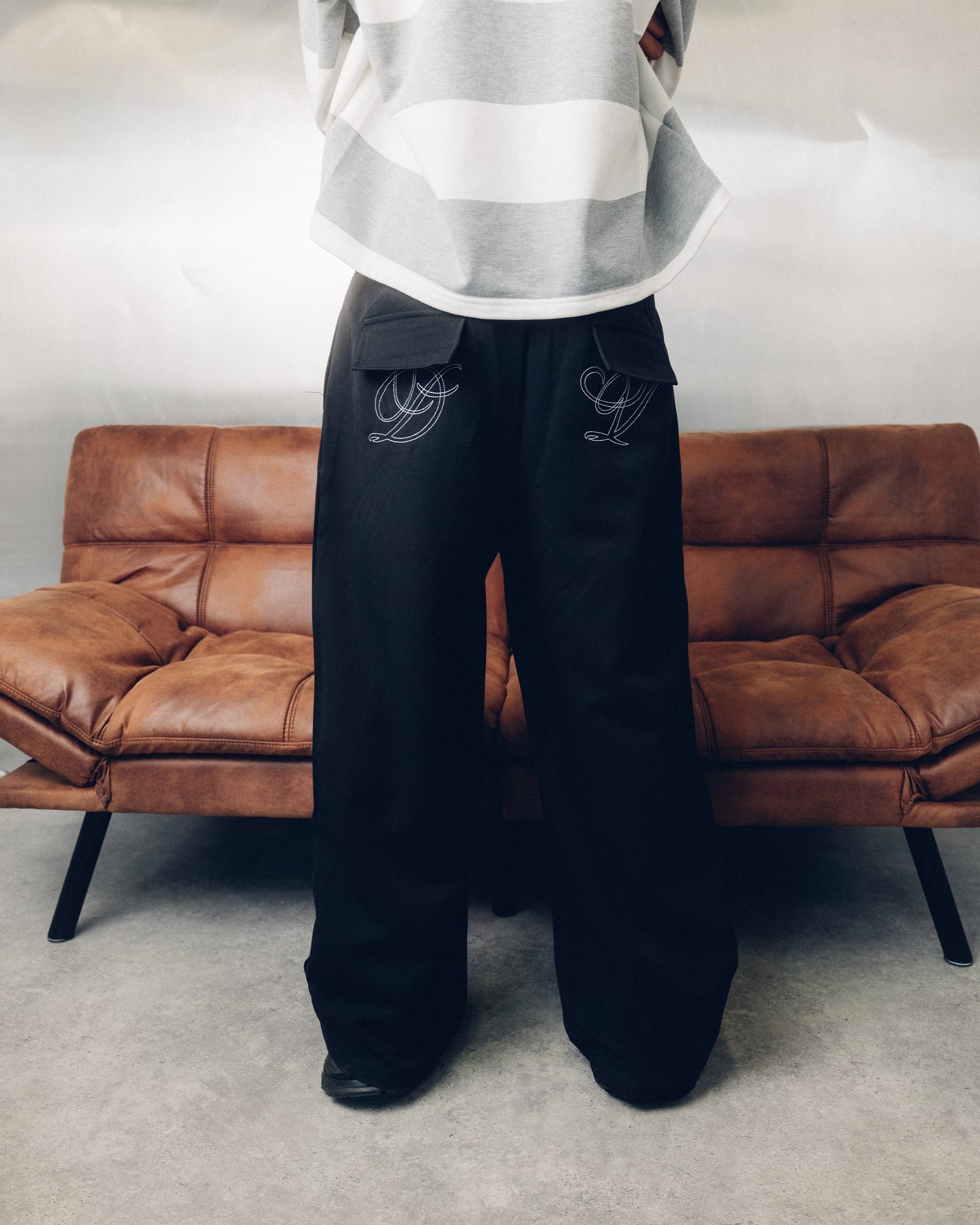 Wide Pleated Trousers