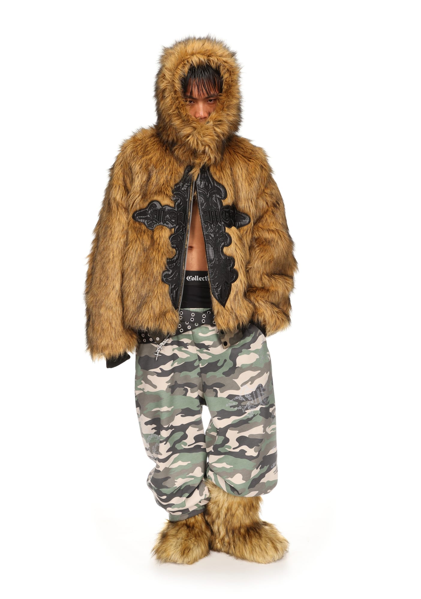 Feral Faux Fur Reversible Bomber Jacket