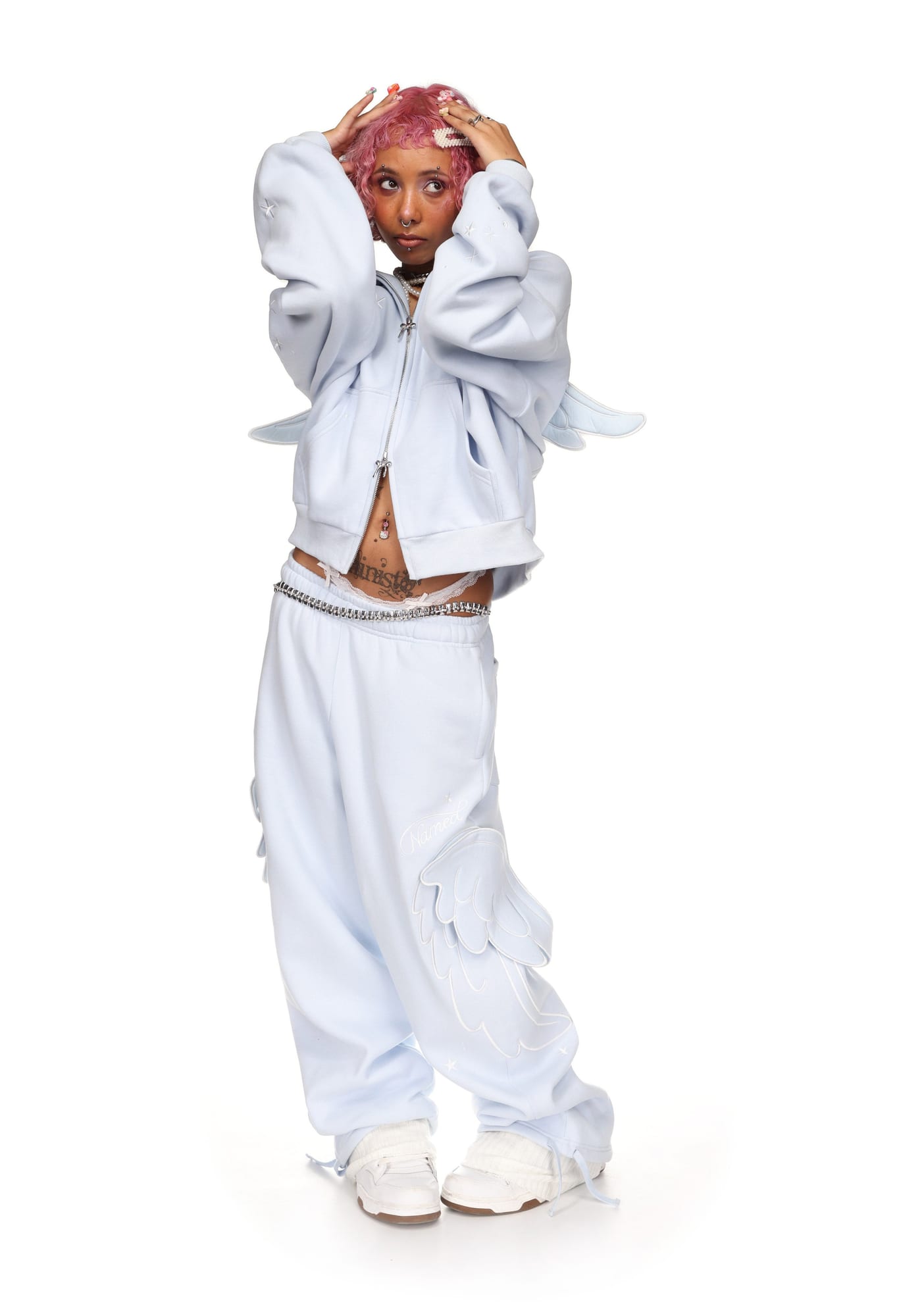 STITCH WINGS Oversized Sweatpants (Detachable Wings)