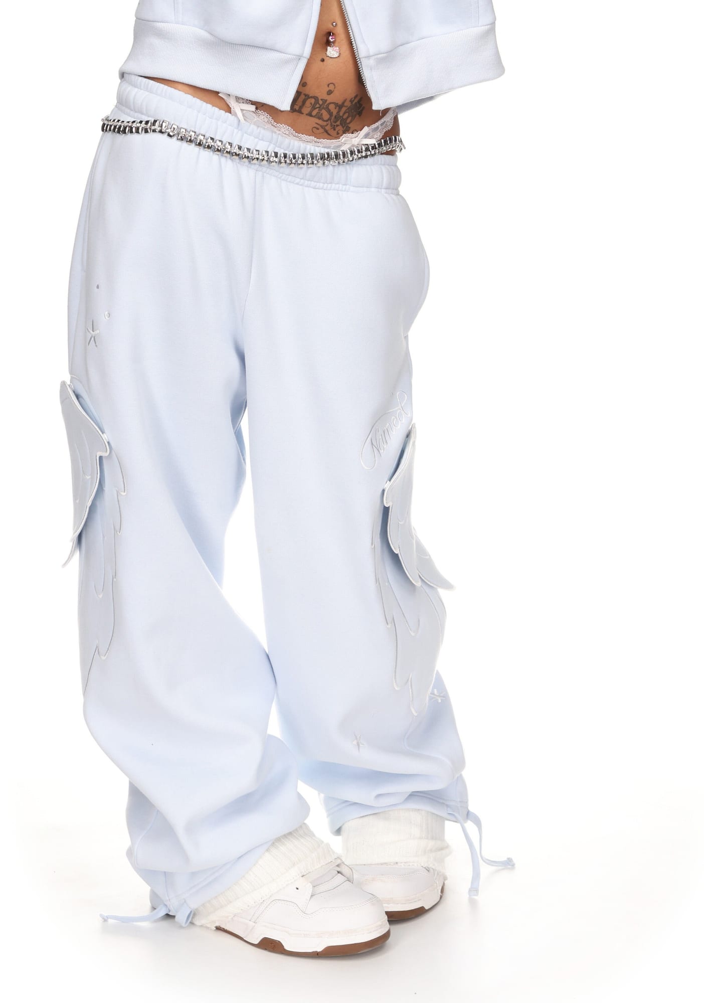STITCH WINGS Oversized Sweatpants (Detachable Wings)