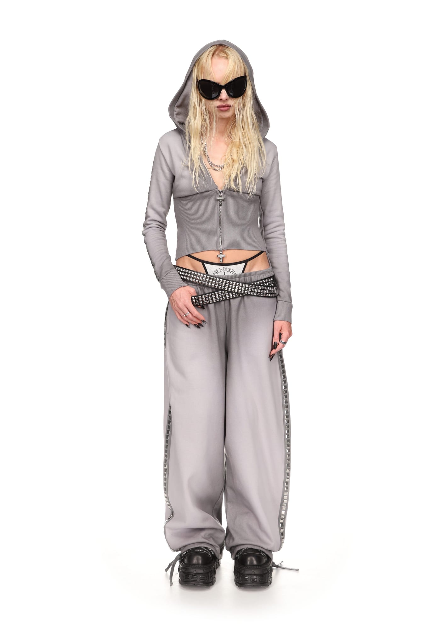 RUMOUR Studded Oversized Sweatpants
