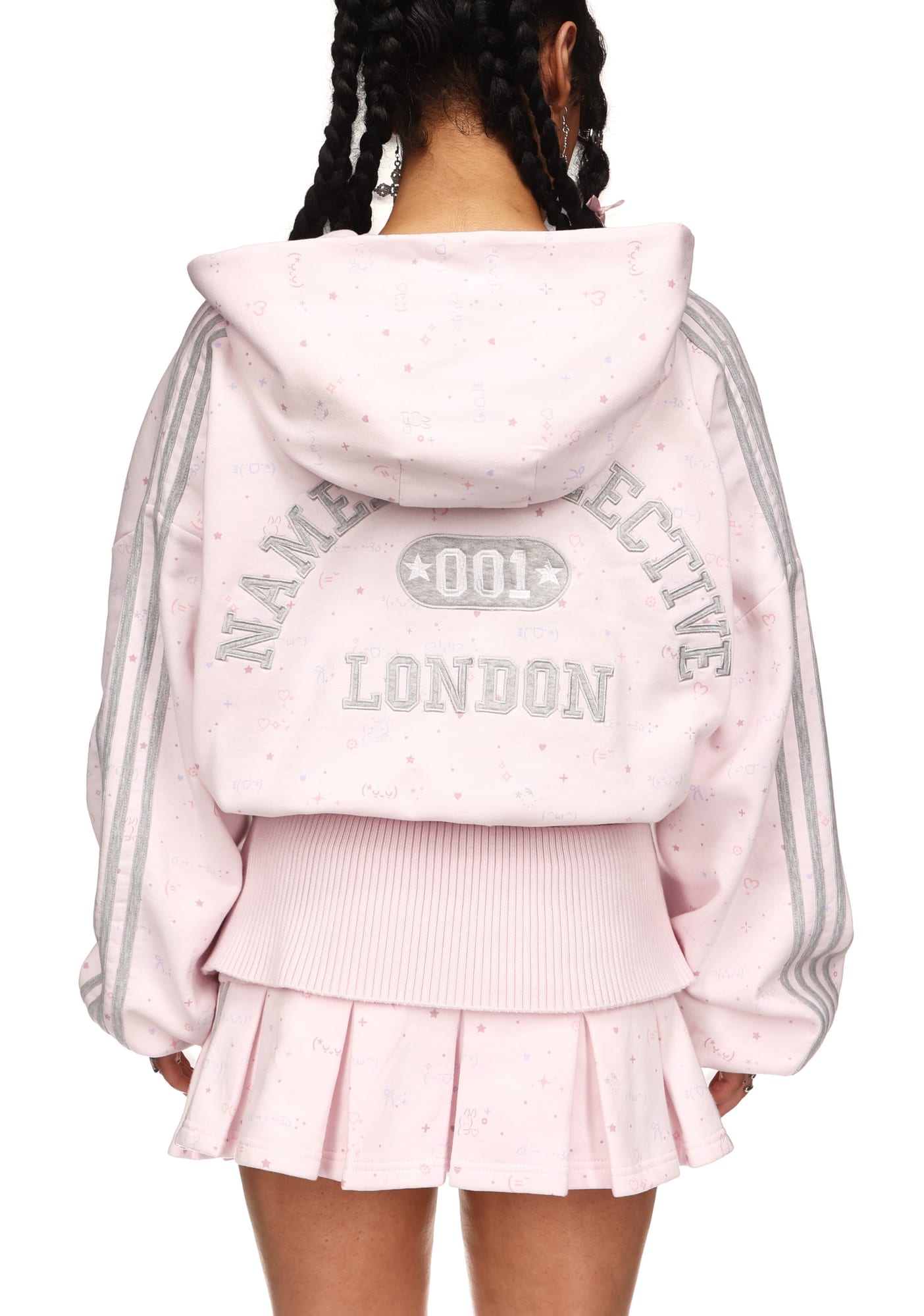 MALFUNCTION Sporty Crop Zip Hoodie