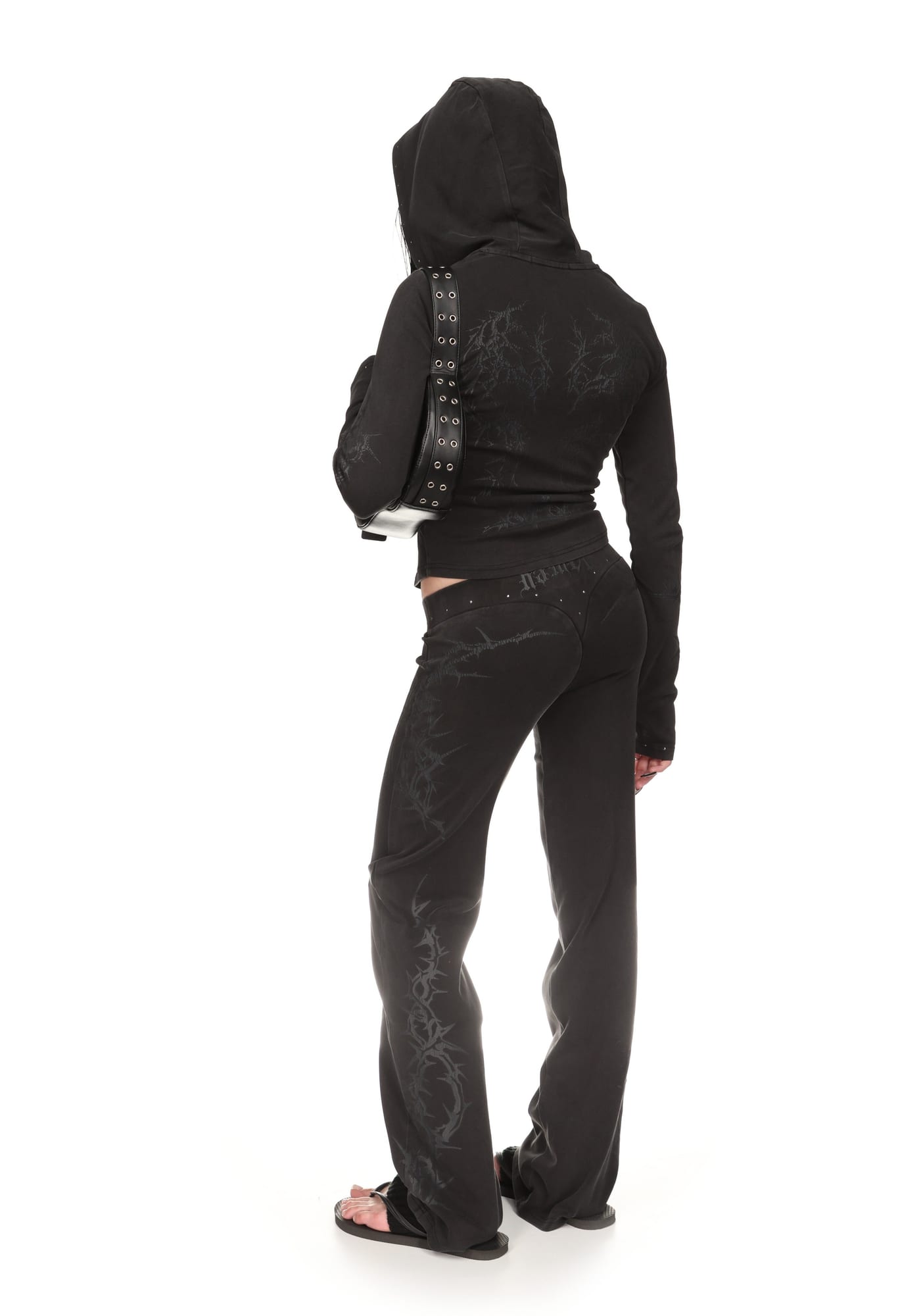 CURSE SCULPT STRETCH ZIP HOODIE