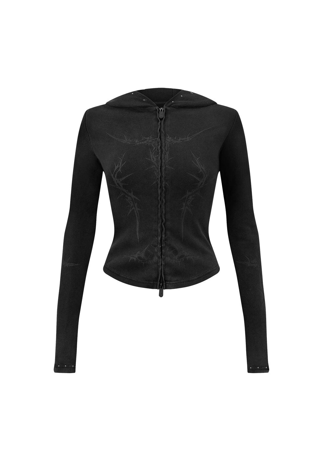 CURSE SCULPT STRETCH ZIP HOODIE