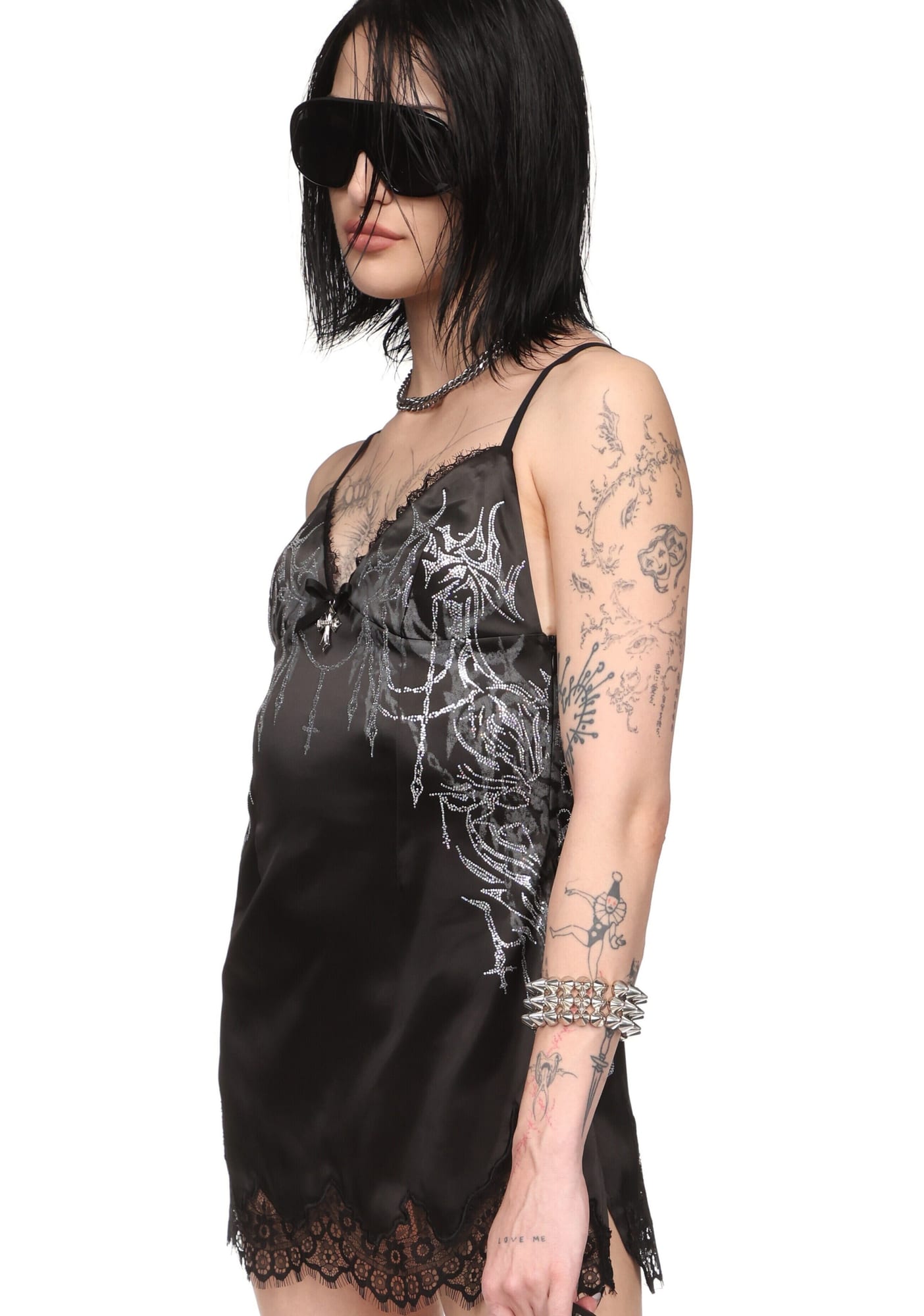 Infatuation Rhinestone Slip Dress