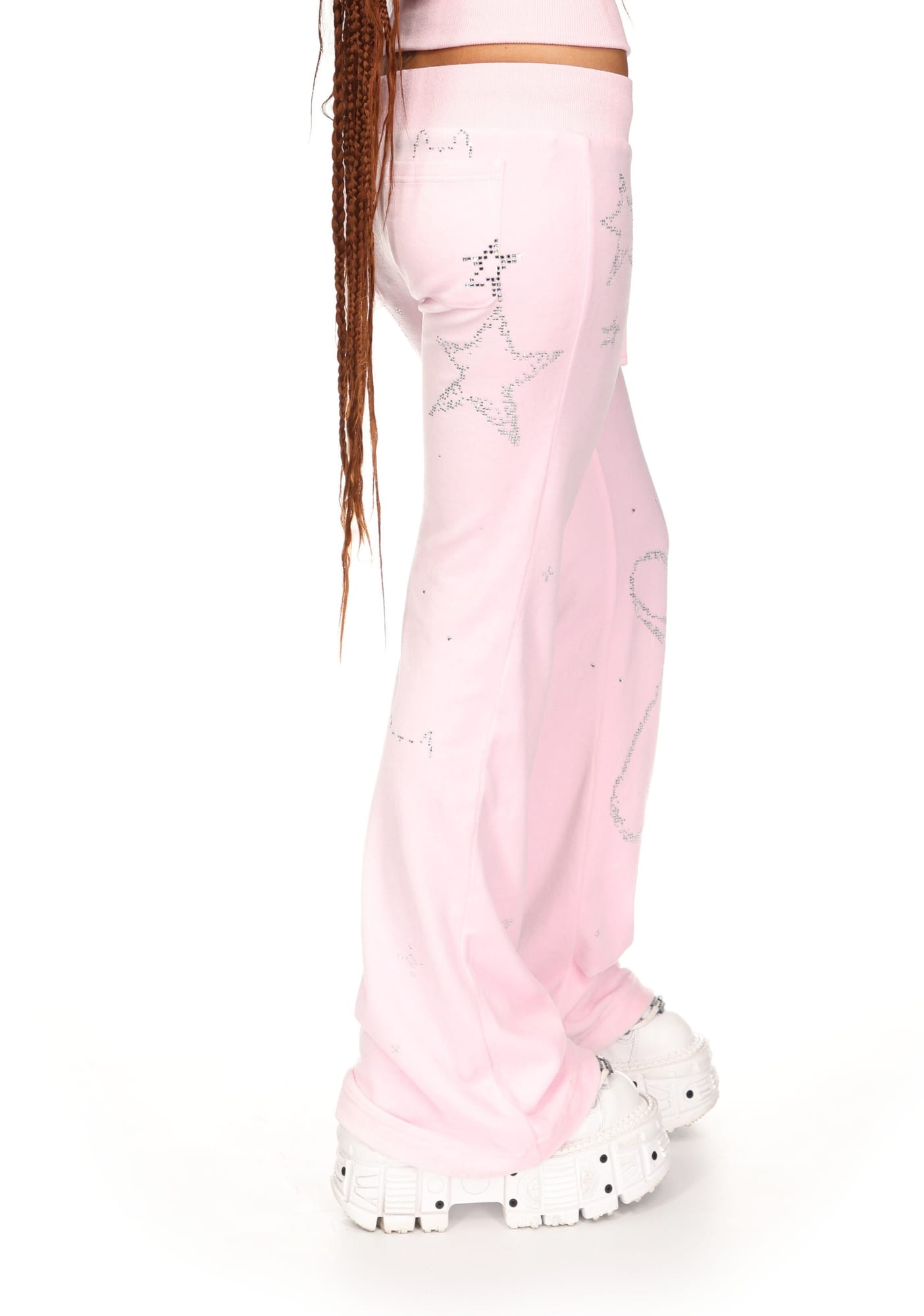 DREAMER RHINESTONE VELOUR SWEATPANTS