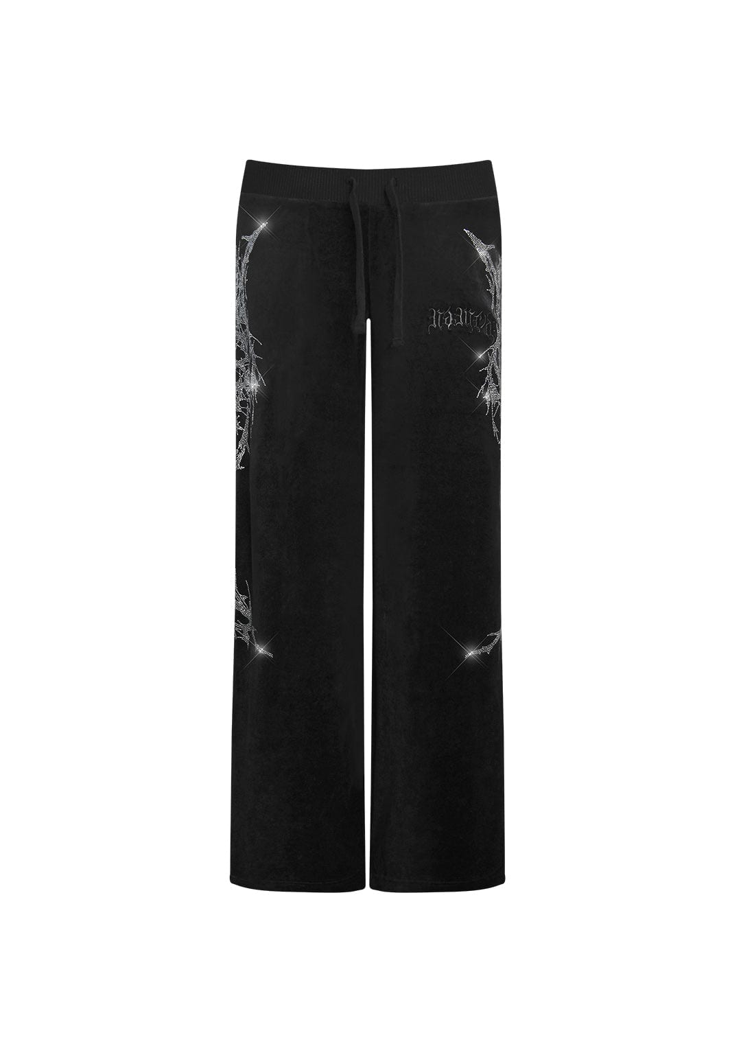 CURSE Rhinestone Velour Sweatpants