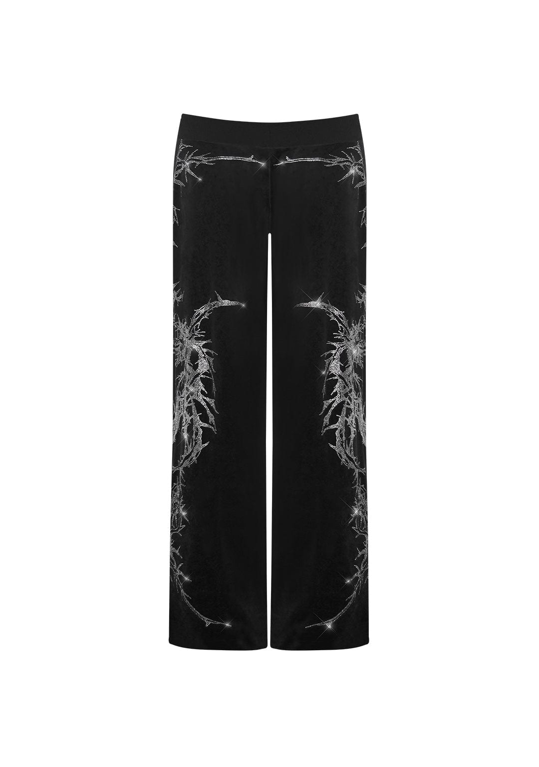 CURSE Rhinestone Velour Sweatpants