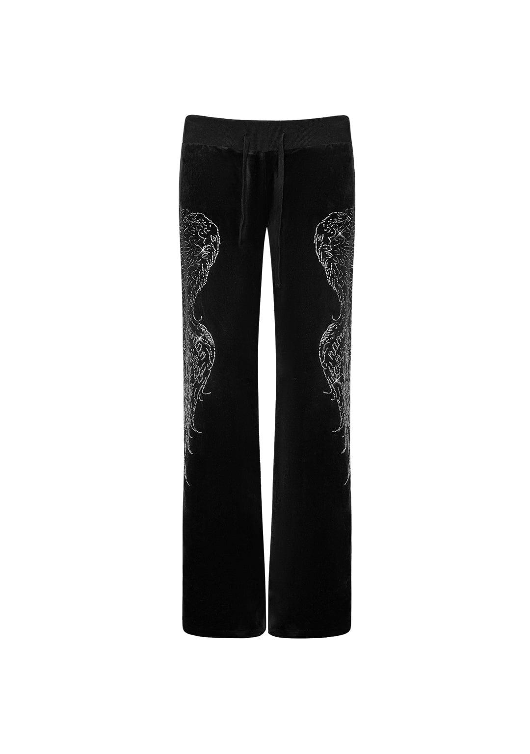 Fallen Rhinestone Velour Sweatpants