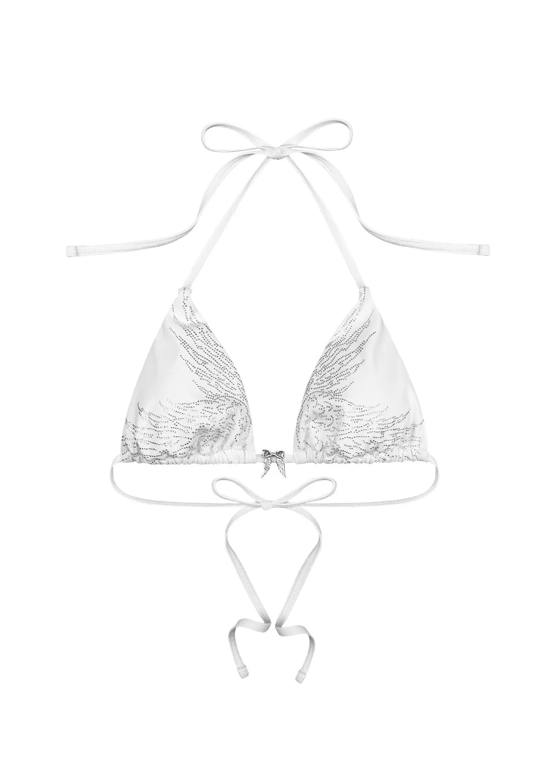 FALLEN Rhinestone Triangle Bikini Top