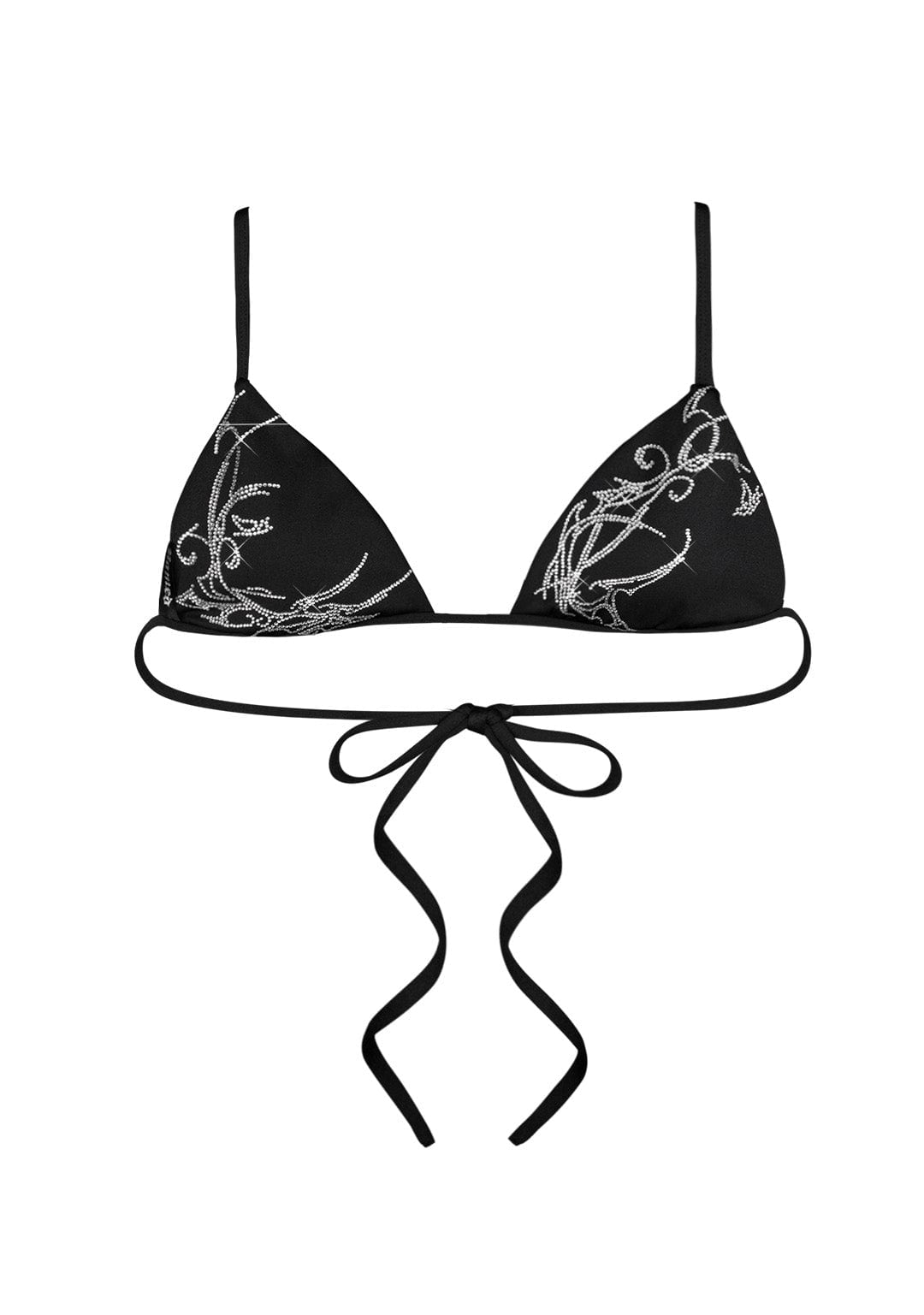 PHANTOM Rhinestone Micro Triangle Bikini Top