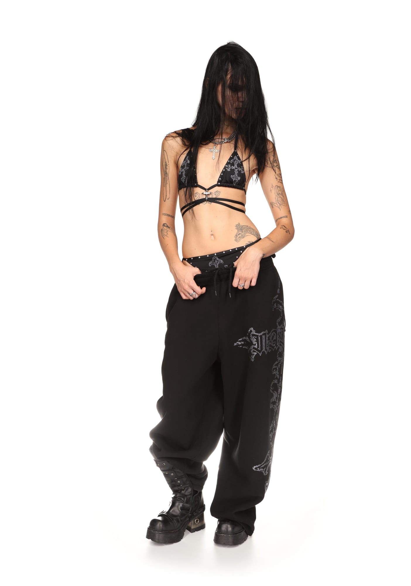FERAL STUDDED BIKINI TOP