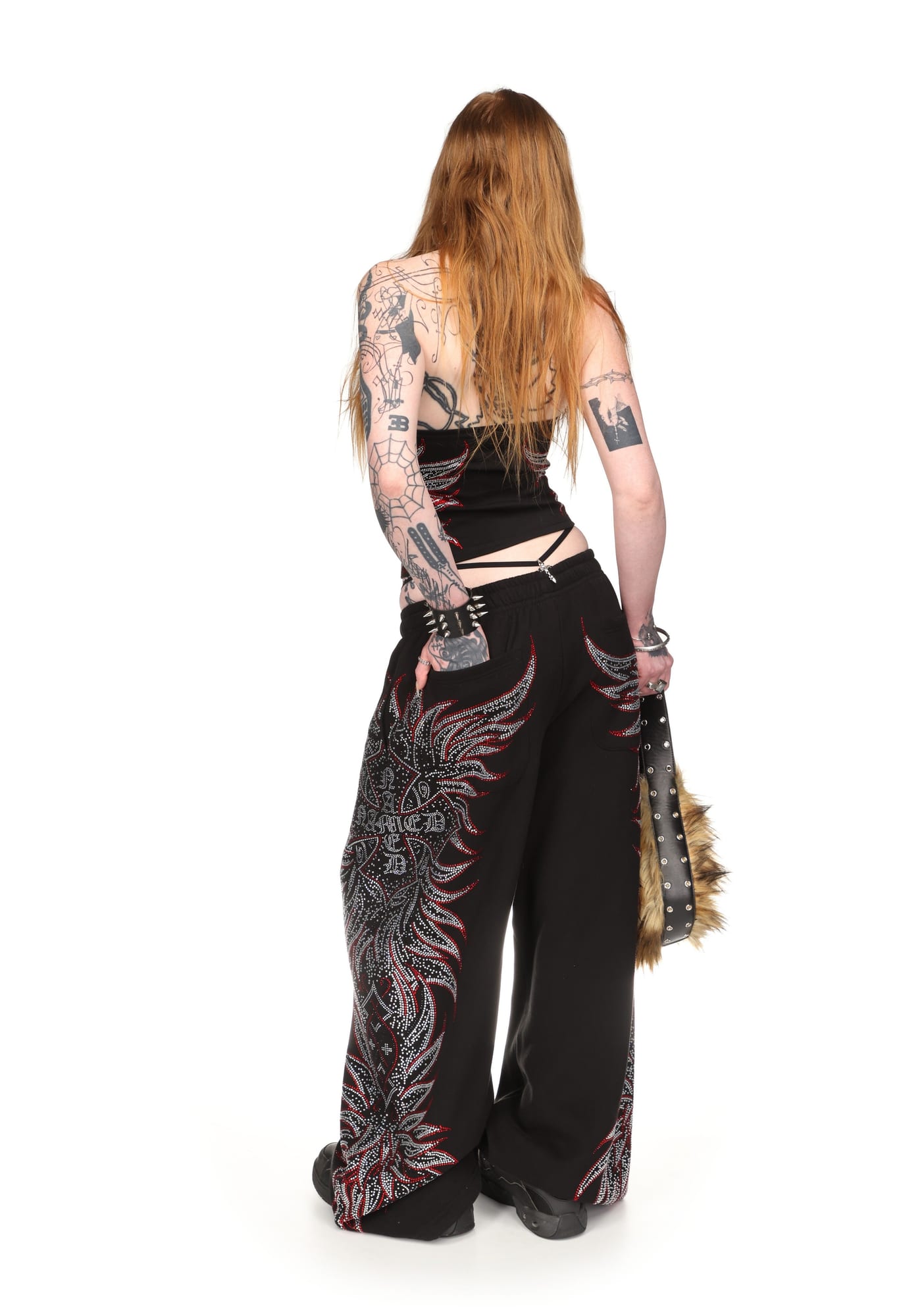 DUSK Rhinestone Halterneck Top