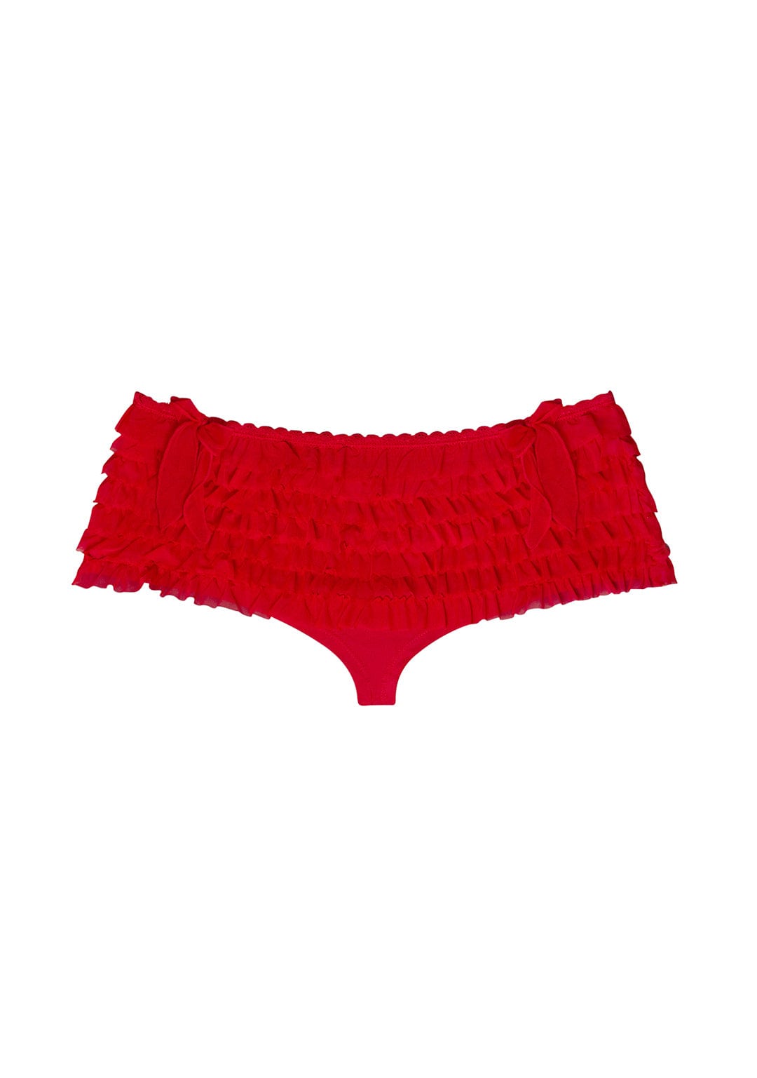 LOVEBITE Mesh Ruffle Micro Hotpant Shorts