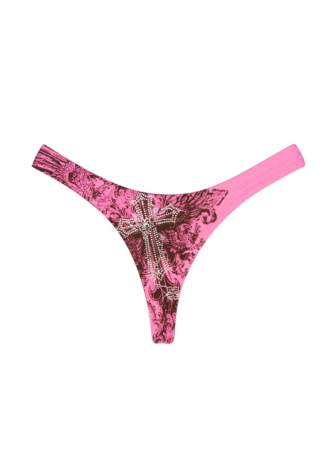 VICE Rhinestone Brazilian Bikini Bottoms
