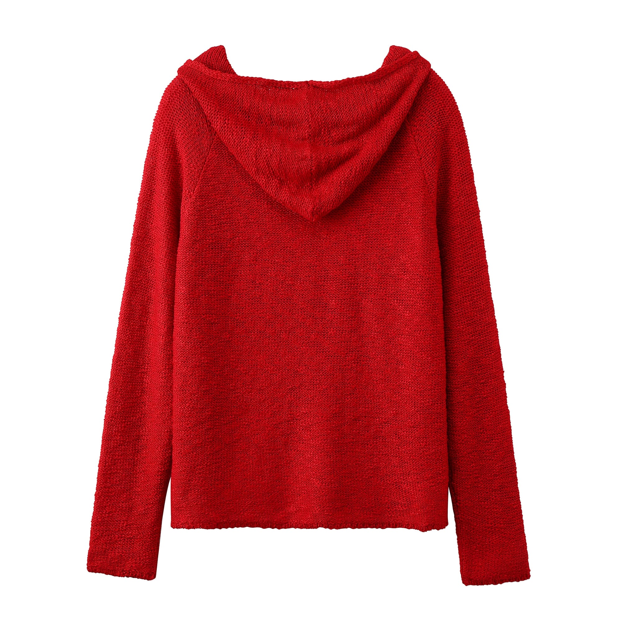 Knitted hoodie « Le Coquelicot »