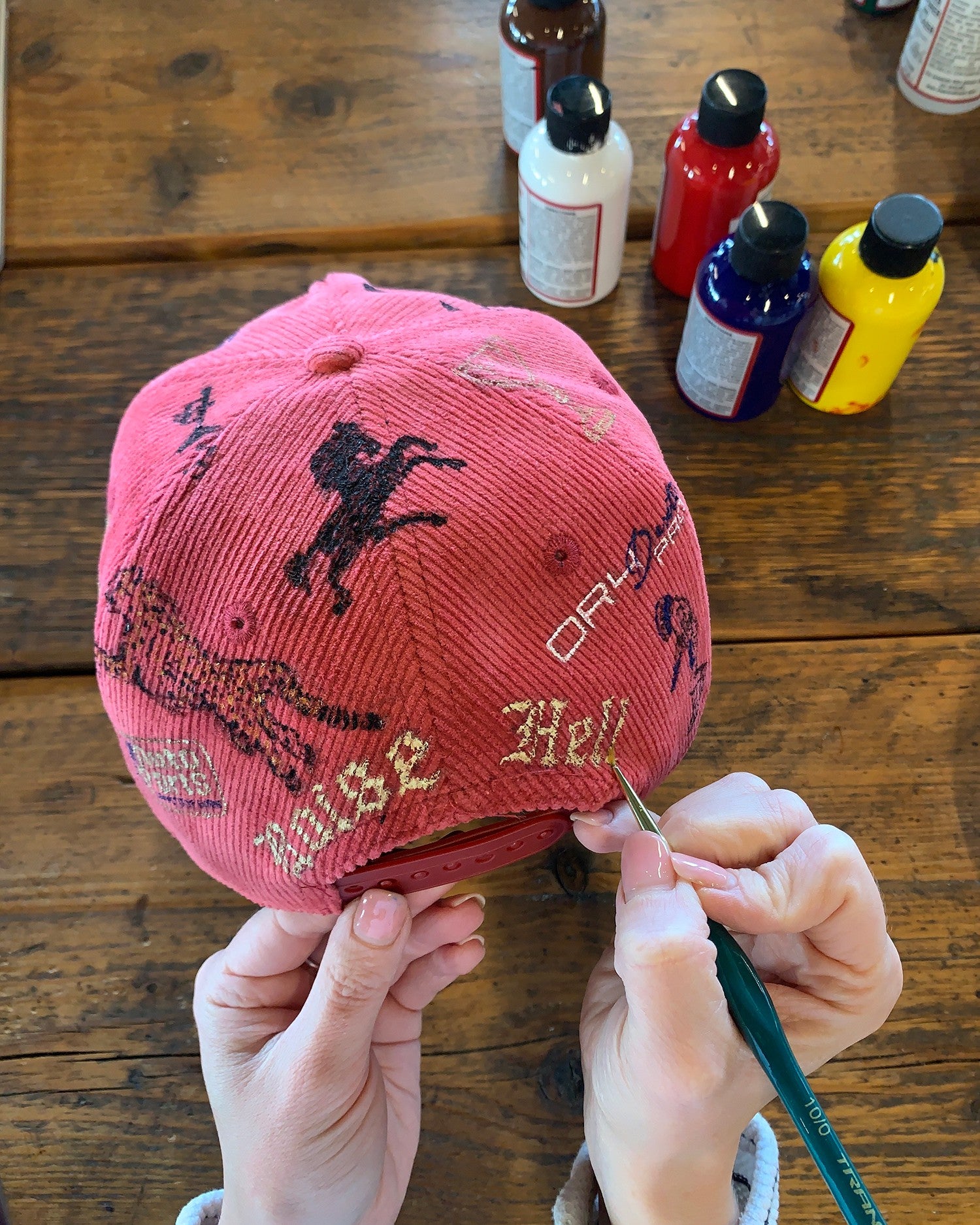 Hand-Painted DR4 Corduroy Cap